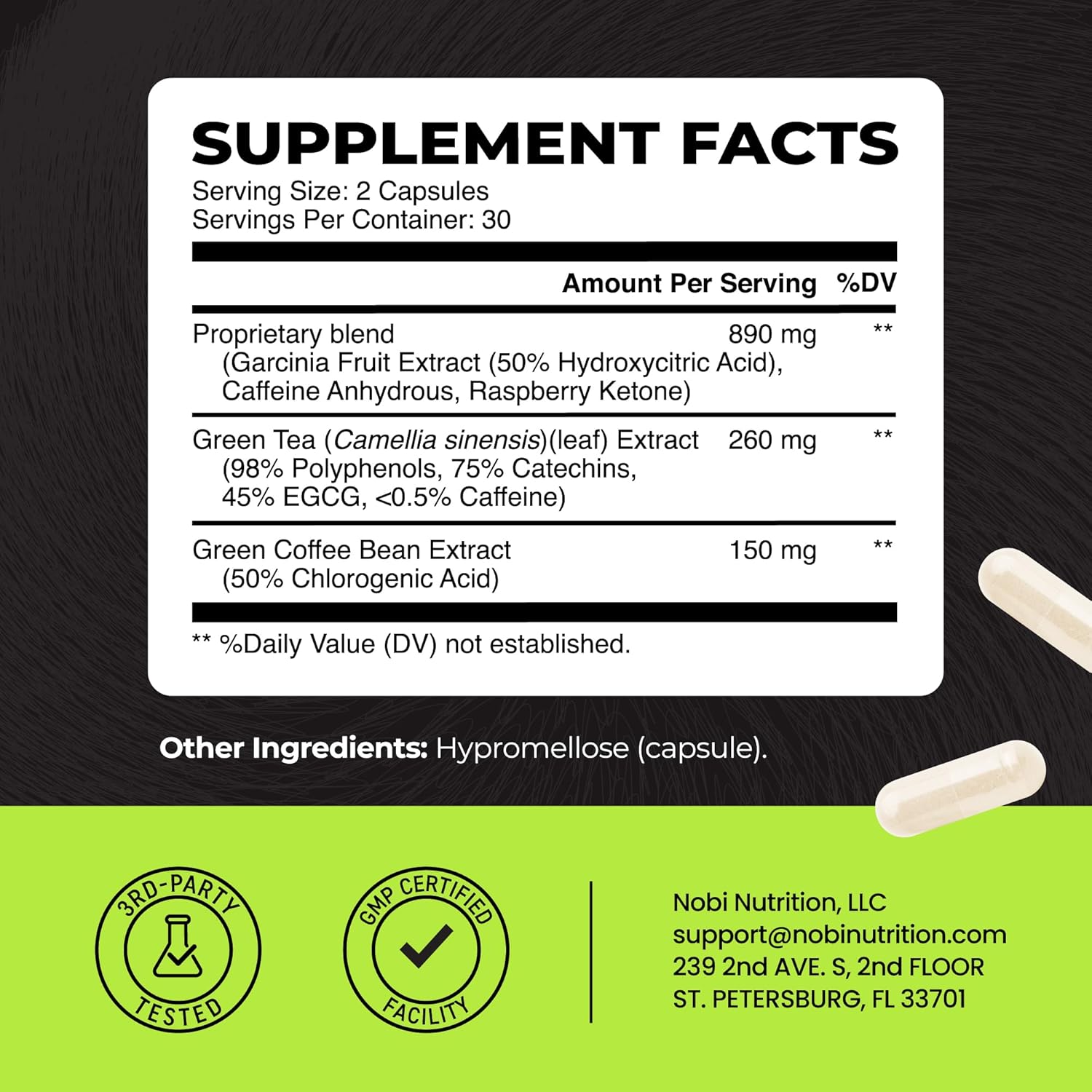 Green Tea Weight Loss Pills for Women & Men | 45% EGCG | Stomach Fat Burner, Metabolism Booster & Appetite Suppressant | Green Tea Fat Burner Diet Pills | Vegan Weight Loss Supplements | 60 Ct - Image 6