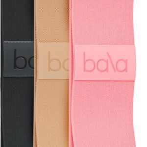 Bala Bands Resistance Bands for Women & Men - Fabric Exercise Bands for Working Out - Wrist, Ankle, Legs & Booty Bands - Workout Resistance Bands for Yoga, Pilates, Strength Training