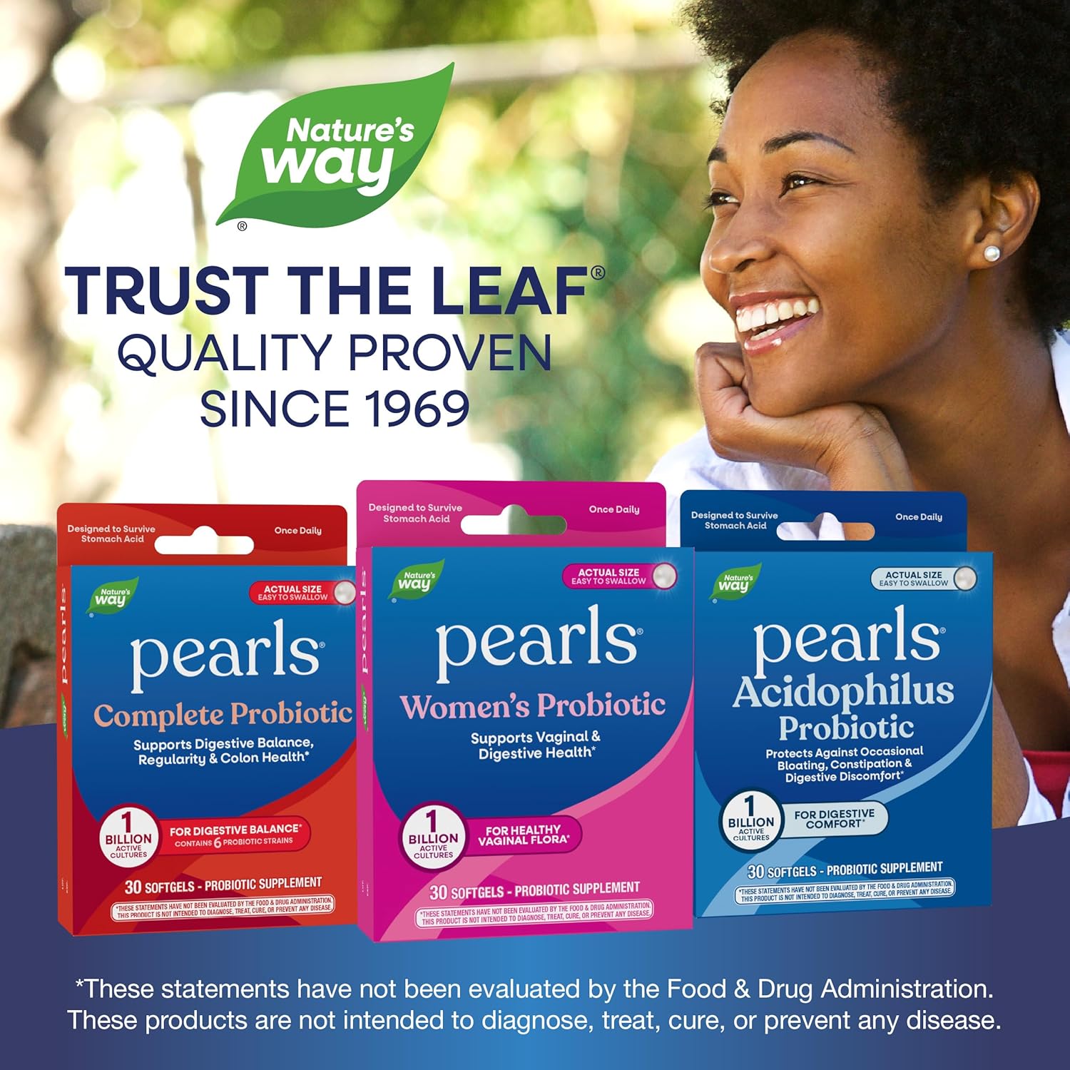 Nature's Way Women's Probiotic Pearls, Supports Vaginal and Digestive Health*, 1 Billion Live Cultures, Protects Against Occasional Bloating & Constipation*, Easy-to-Swallow Softgels, 30 Count - Image 8