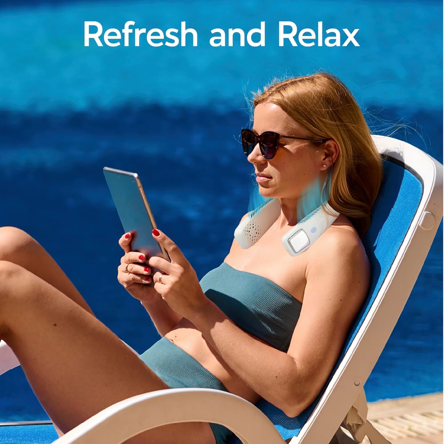 Arctic Air Freedom Personal Air Cooler - Portable 3-Speed Neck Fan, Hands-Free Wearable Design, Lightweight, Cordless And Rechargeable - Image 9