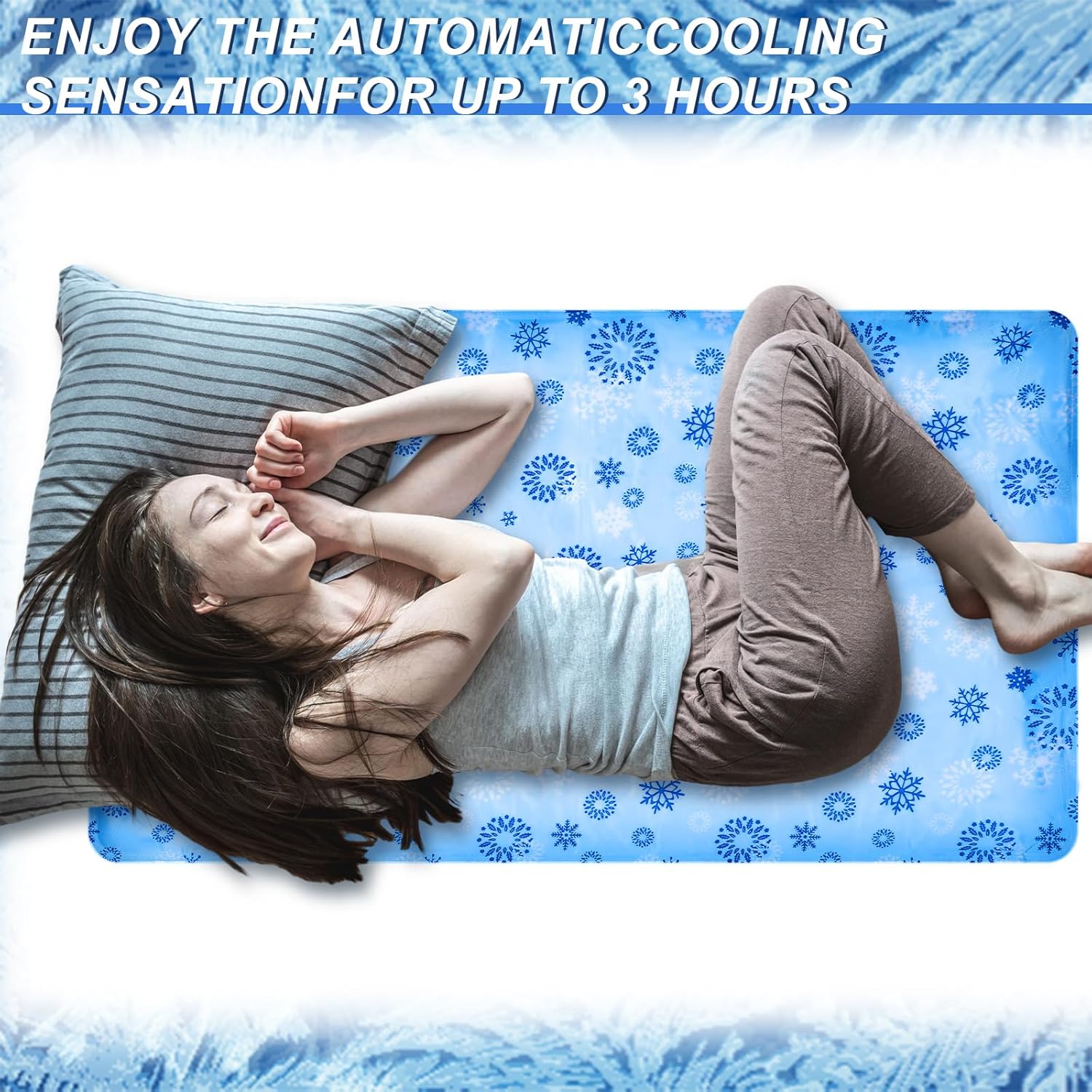 Drydiet Cooling Pad Mat for Sleep Cooling Mattress Pad Gel for Bed 48 x 28 Inch Relieve Pain, Summer Hot Flashes, Adult, Pets, No Water or Electricity Required for Home Travel Crate Kennel Sofa Floor - Image 5