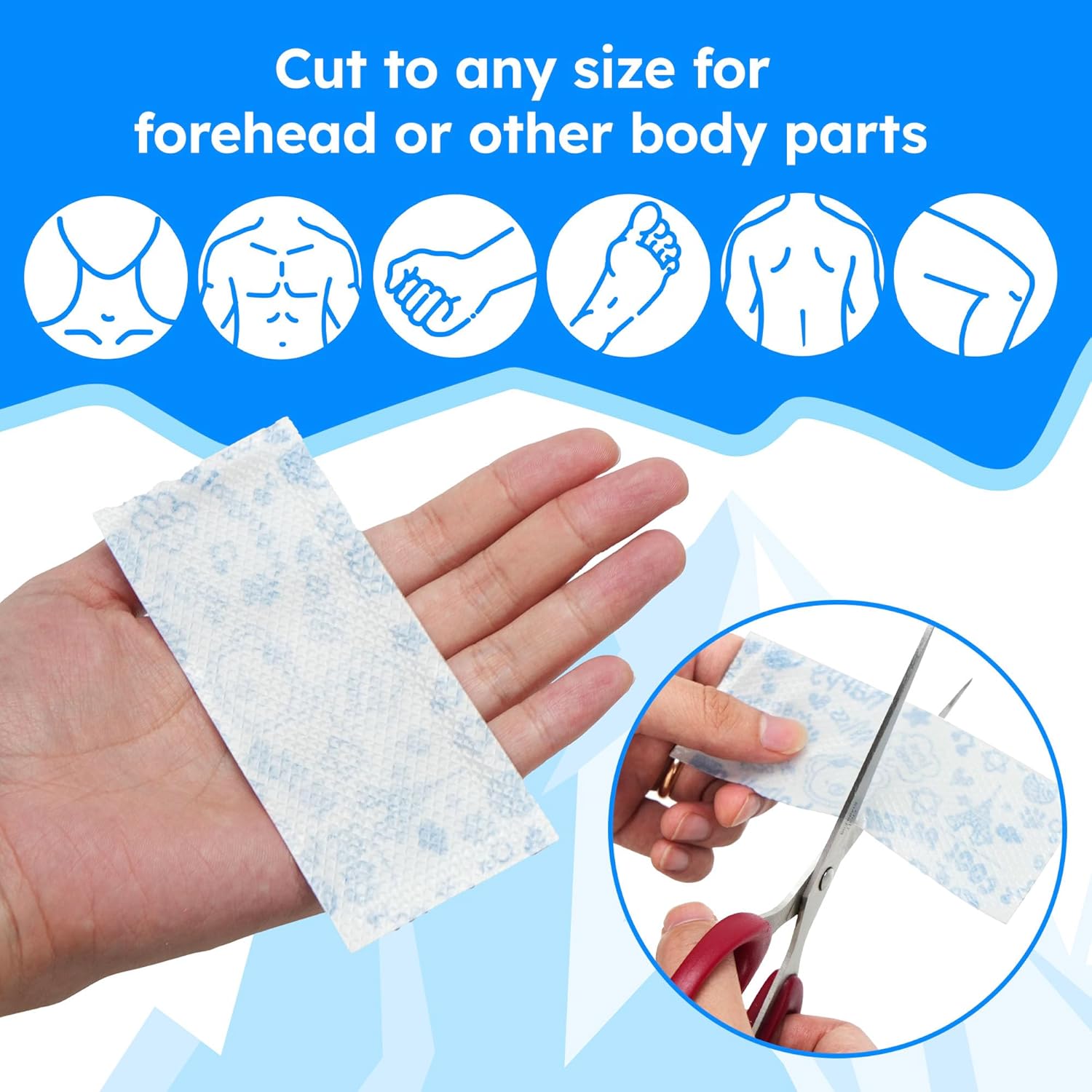 LotFancy Fever Patch for Kids, 22 Sheets, Fever Reducer, Baby Cooling Pads, Gel Cool Patch for Fever, Headache Relief, 4.7 x2 Inch - Image 4