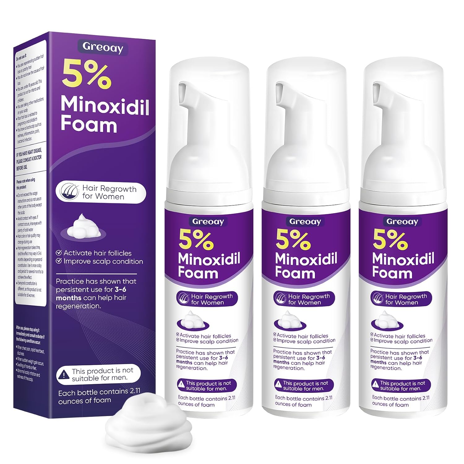 5% Minoxidil Foam for Women