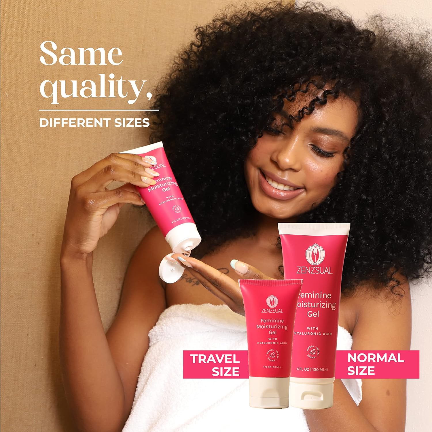ZENZSUAL Feminine Moisturizing Gel - with Hyaluronic Acid, Water Based Vaginal Moisturizer for Dryness, Irritation, Itchiness, or Discomfort, Fragrance-Free, 100% Vegan, No Parabens, 4oz (120ml) - Image 5