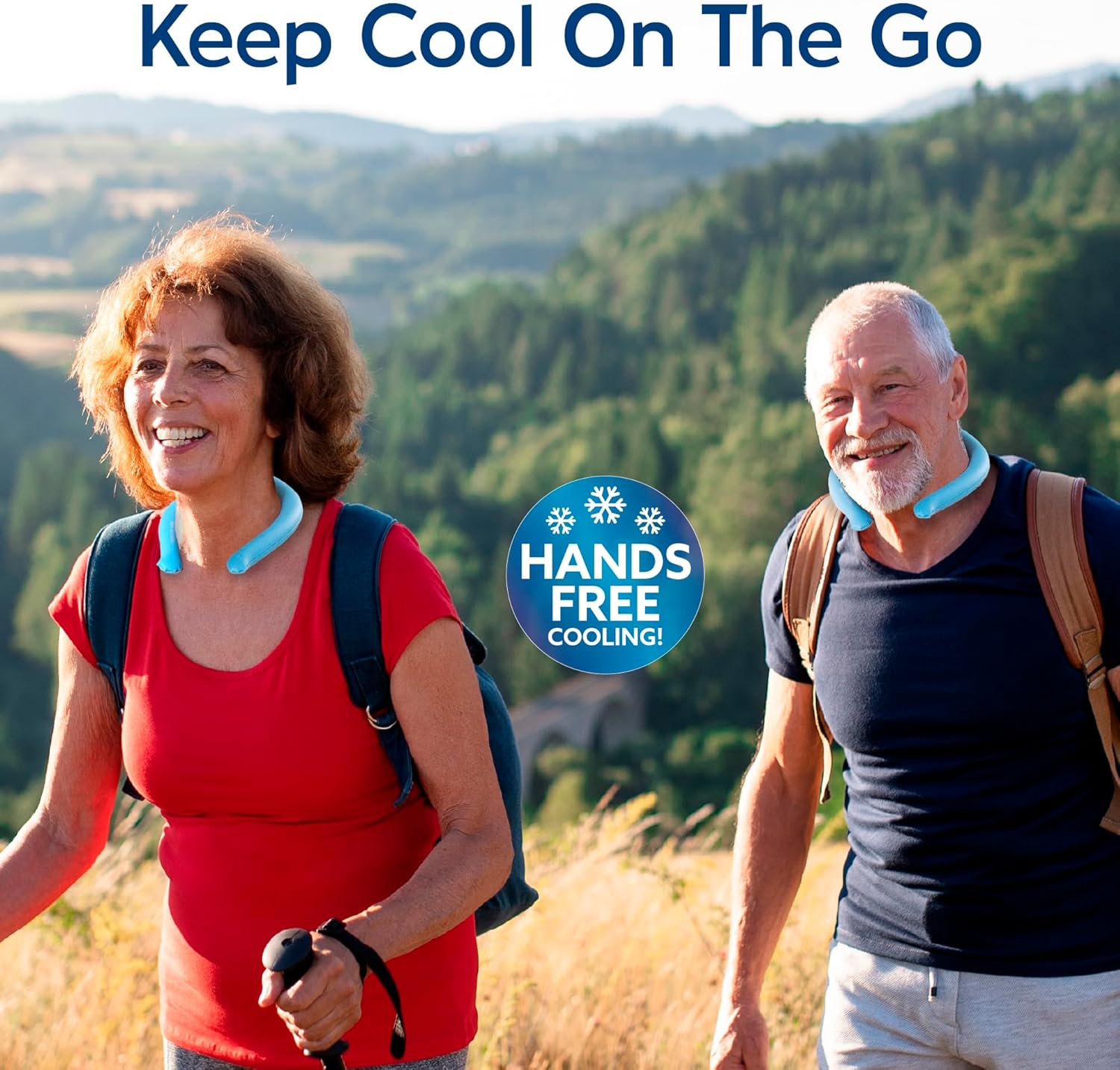Arctic Air Neck Chill, Neck Cooling Tube, Hands Free Cooling, Quick Freeze Gel, Wearable Body Coolers for Hot Weather, Reusable, Adjustable Fit, 3 Pack - Image 7