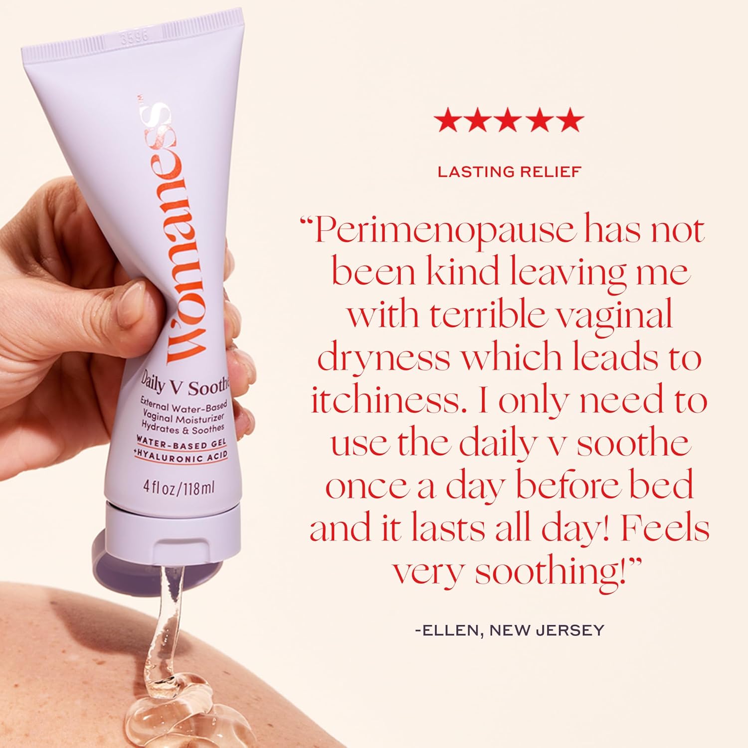 Womaness Daily V Soothe - Vaginal Moisturizer for Vaginal Dryness & Moisture - External Hyaluronic Acid Gel for Vaginal Wetness - Silicone-Free, Estrogen & Hormone-Free Vaginal Health Support - 4oz - Image 5