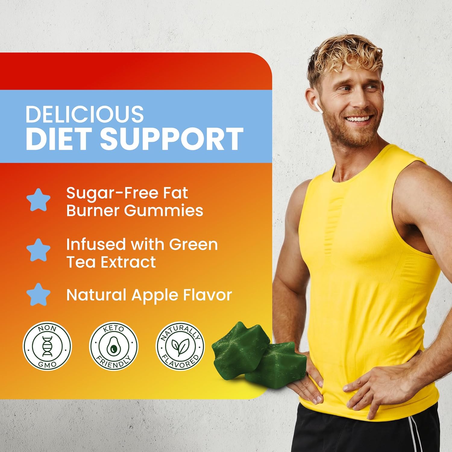 Morning Fat Burner Gummies | Weight Loss for Women & Men | Appetite Suppressant & Metabolism Booster | Thermogenic Belly Fat Burner with Green Tea, Garcinia, Green Coffee Bean & More | 60 Gummies - Image 6