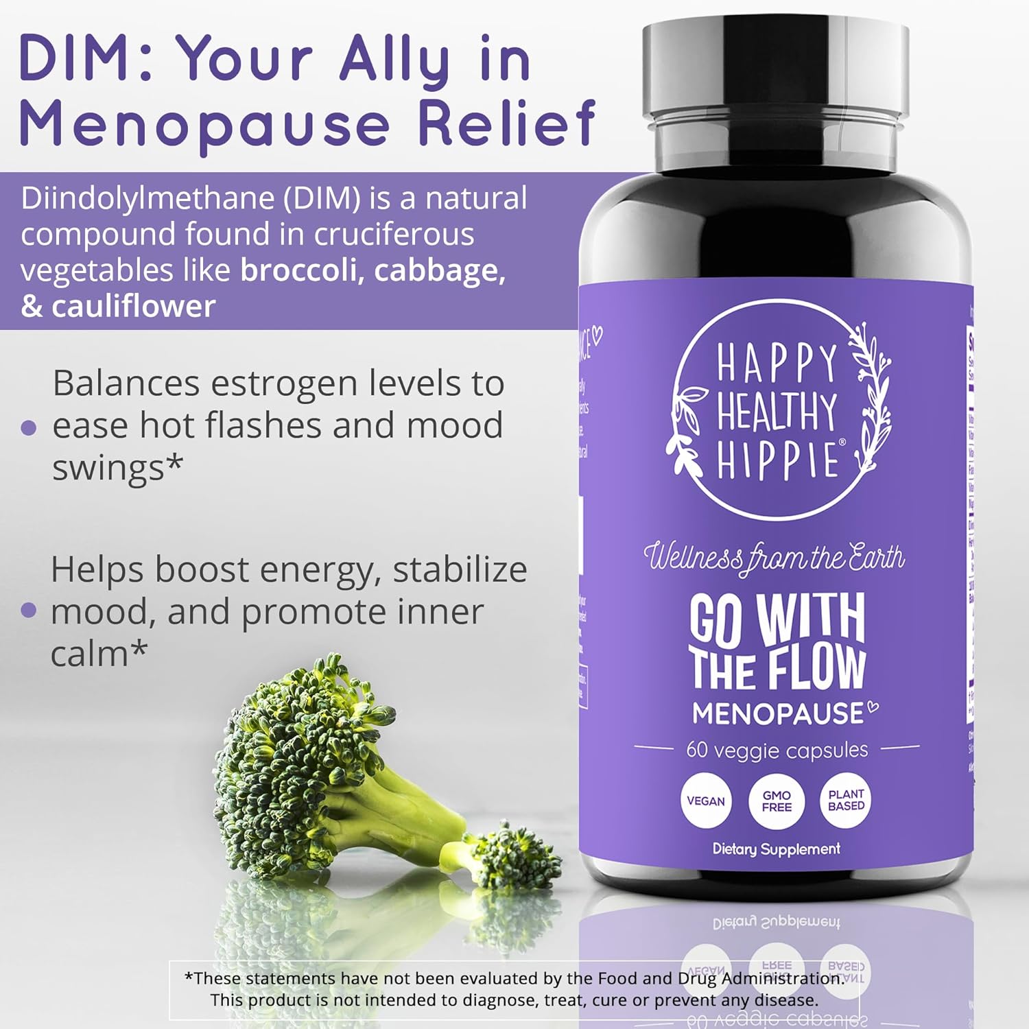 Menopause Supplements for Women – Estrogen Metabolism for Hot Flashes & Night Sweats | DIM + 10 Billion CFU Probiotics Blend with Dong Quai | Mood Swings & Hormone Balance Support, 60 Ct - Image 5