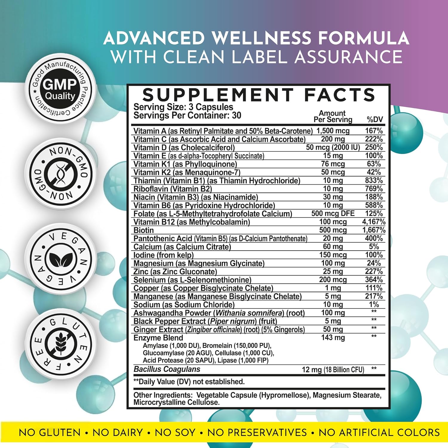 GLP-1 Support Supplement for Weight Loss - 32-in-1 with Probiotics for Fat Burn Boost Metabolism & Gut Health - Natural Daily Oral GLP1 Support for Women & Men - Vegan Gluten Free - Image 7