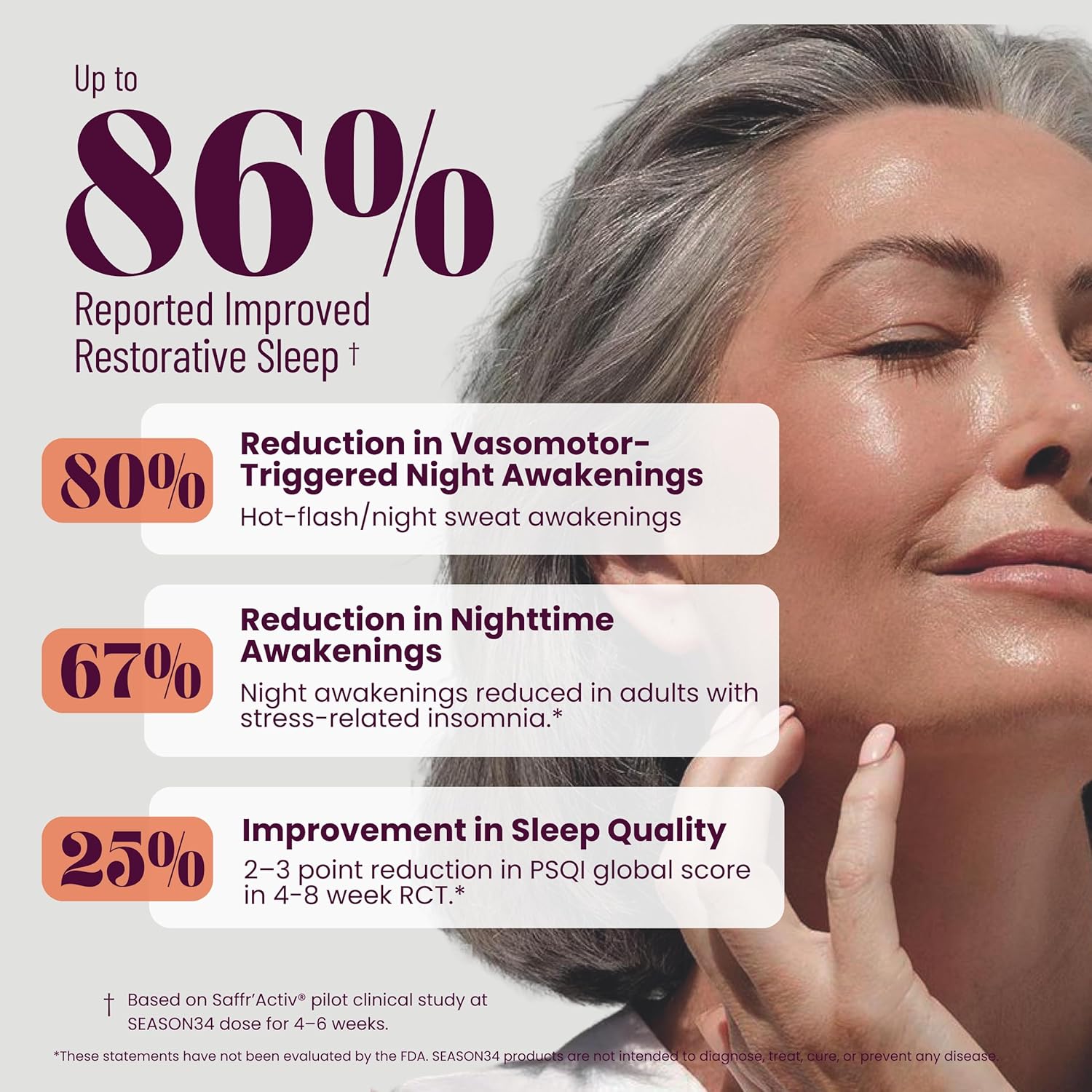 Menopause & Perimenopause Sleep Support for Women 35+ | Night Sweats & Hot Flash–Related Awakenings | Stay Cool All Night & Wake Refreshed | Herbal, Non-Hormonal, Melatonin-Free, 60 Ct - Image 4