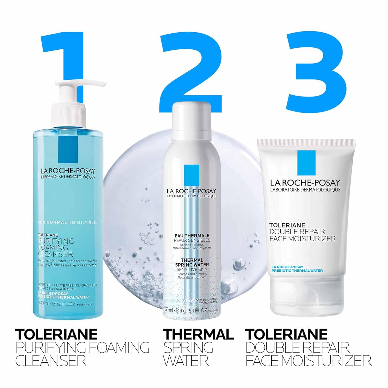 La Roche-Posay Toleriane Purifying Foaming Facial Cleanser, Oil Free Face Wash for Women & Men with Niacinamide + Ceramides, Pore Cleanser Safe For Sensitive Skin, Won’t Dry Out Skin, Soap Free - Image 8