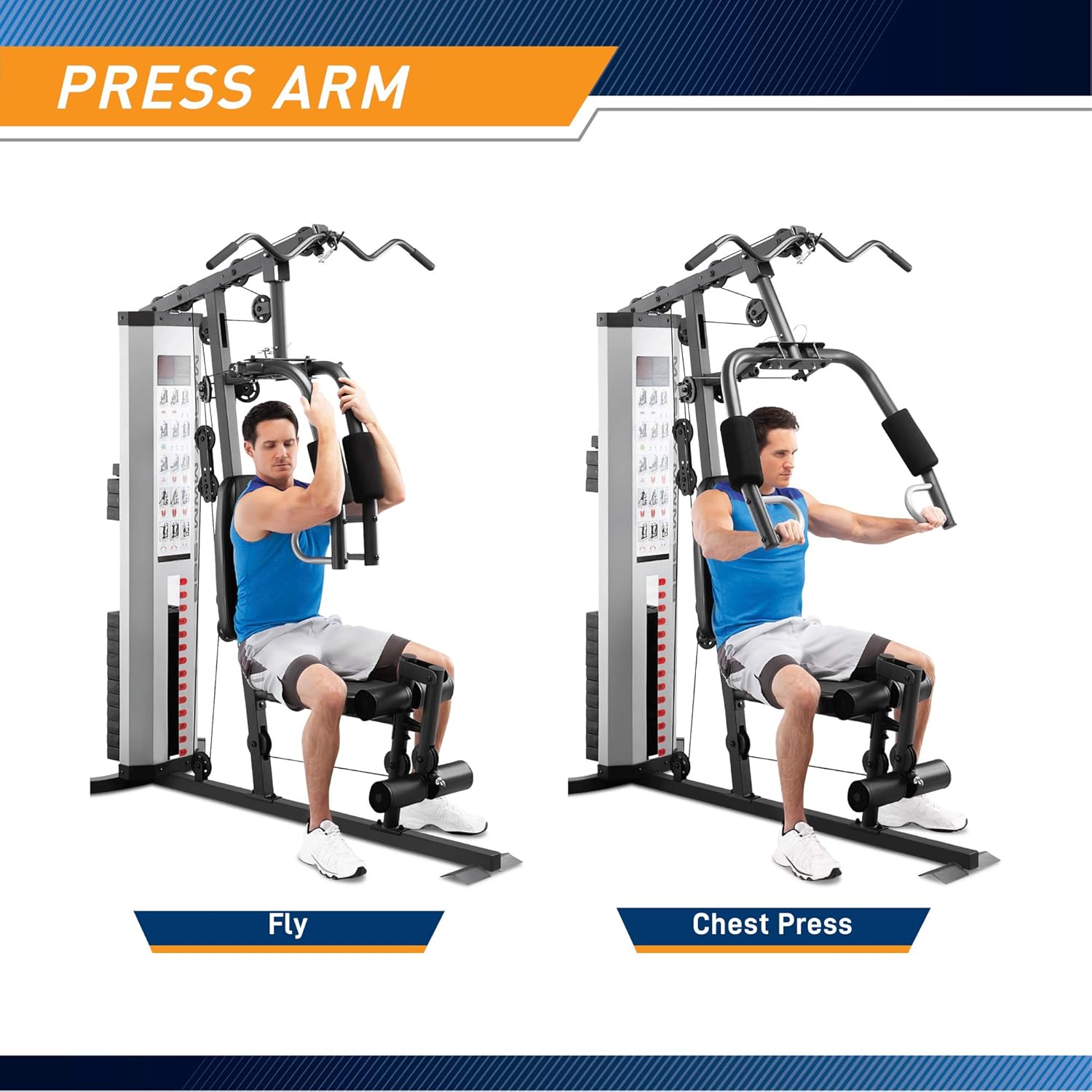 Marcy Multifunctional Workout Station 100lbs to 200lbs Stack Home Gym for Weightlifting and Bodybuilding - Image 4