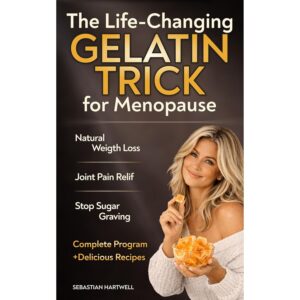 The Life-Changing Gelatin Trick for Menopause: A 21-Day Reset to Shrink Stubborn Belly Fat, Crush Cravings, and Rebuild Collagen—The Ultimate Guide to Natural Weight Loss and Joint Pain Relief.
