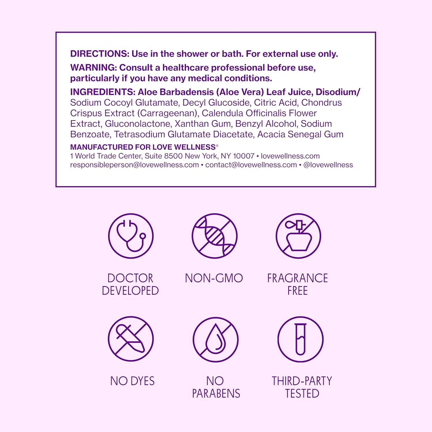 Love Wellness pH Balancing Cleanser | Feminine Vaginal Wash | Fragrance-Free | Vaginal Cleanser for Balanced pH, Intimate Health & Hygiene | Non-Irritating with Aloe Vera for Sensitive Skin | 5 Fl Oz - Image 6