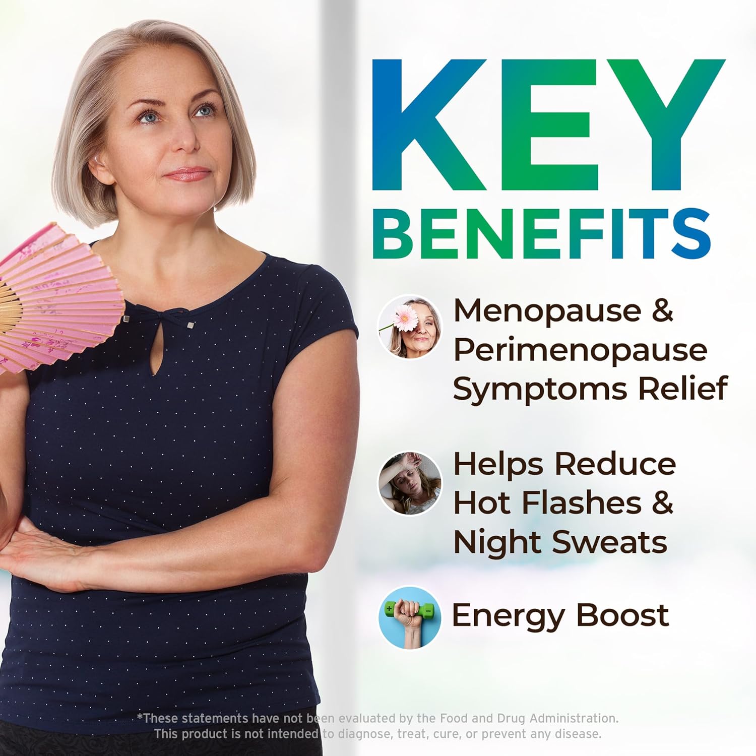 UltaLife Her Harmony Menopause Supplements for Women - Hot Flashes Menopause Relief & Hormone Balance for Women - Contains Black Cohosh, Dong Quai, Red Clover & More - Estrogen Free - 60 Capsules - Image 5