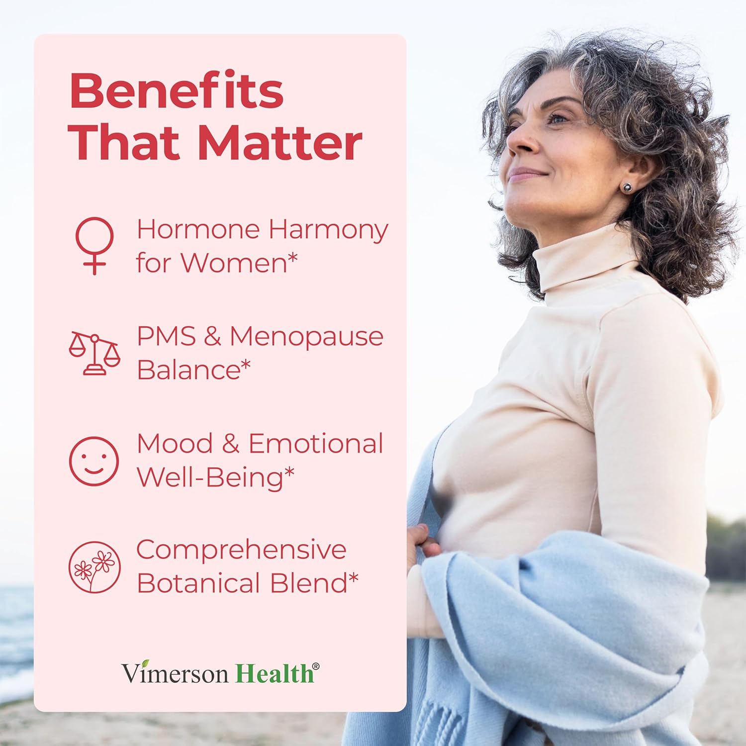 Hormone Harmony for Women with Black Cohosh, Dong Quai & Red Clover – Natural Hormone Balance for Women of All Ages – Supports PMS, Menopause & Mood – Women’s Hormone Balance Supplement – 60 Capsules - Image 2