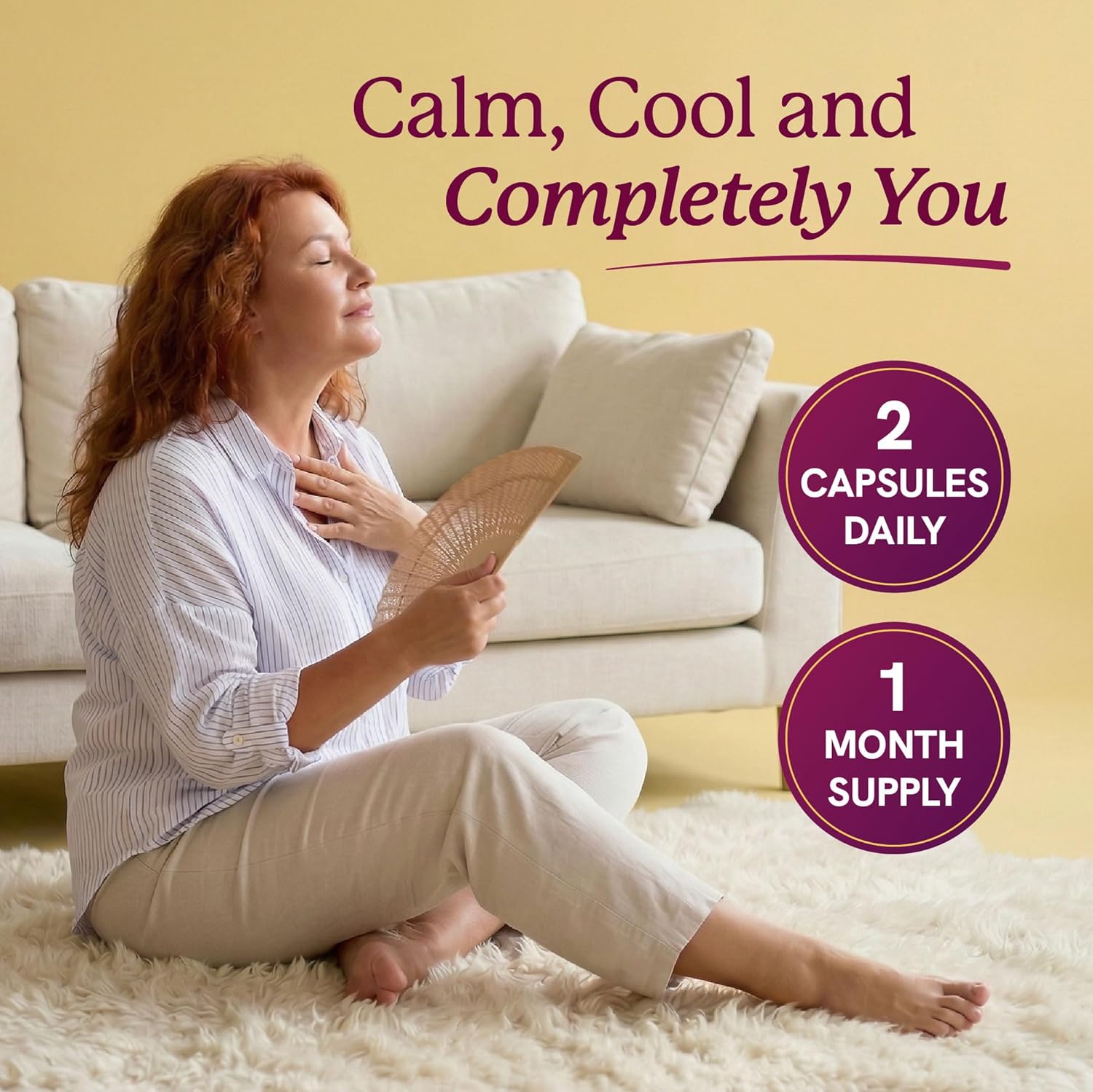 Perimenopause Support | Hormone Balance for Women | Mood, Sleep, Cycle Regularity & Cooling Support | Black Cohosh, Vitex, Saffron & More | Peri Menopause Supplements for Women | Non-GMO | 60 Ct - Image 4