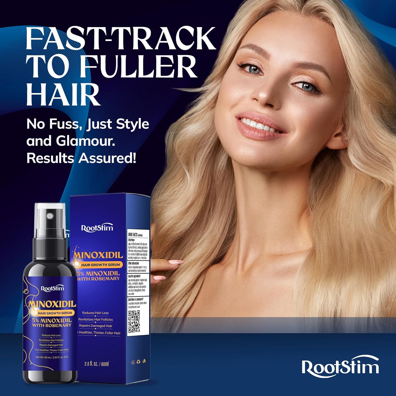 5% Minoxidil Hair Growth for Men and Women: Extra Strength Minoxidil Hair Loss Treatment Serum with Rosemary for Faster Stronger Thicker Hair Growth 60ML - Image 9