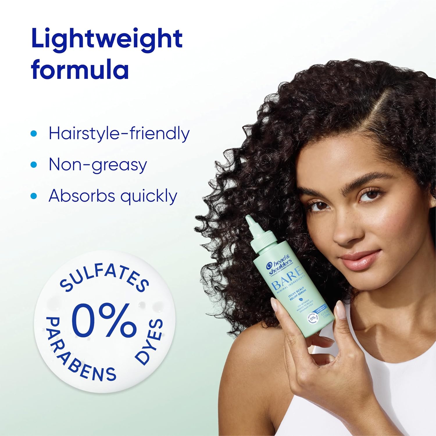 Head & Shoulders Anti-Dandruff Bare Scalp Relief Serum, 0.1% Pyrithione Zinc, for Itch Relief and Scalp Comfort, 4.2 fl oz - Image 4