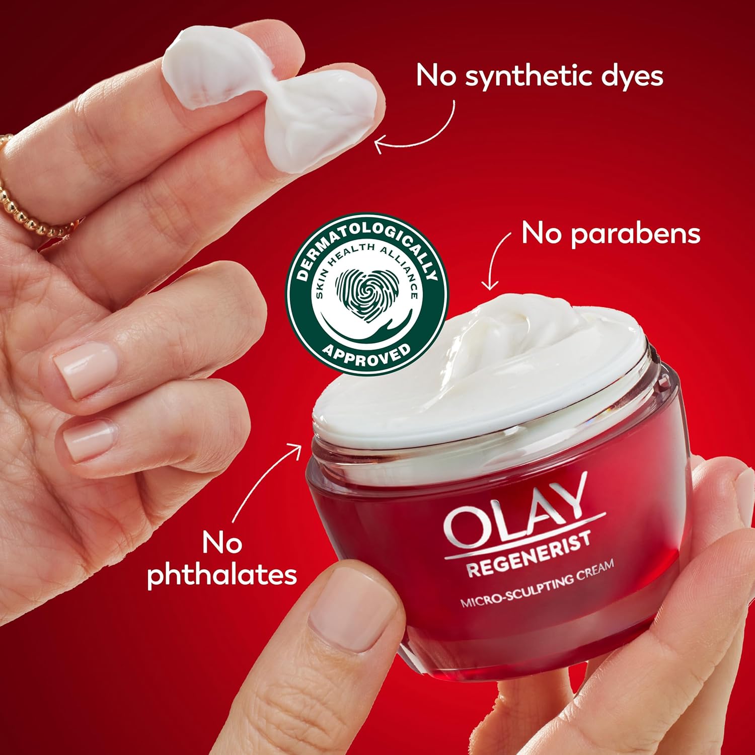 Olay Regenerist Micro-Sculpting Cream Face Moisturizer, Trial Size 0.5 oz - Image 9
