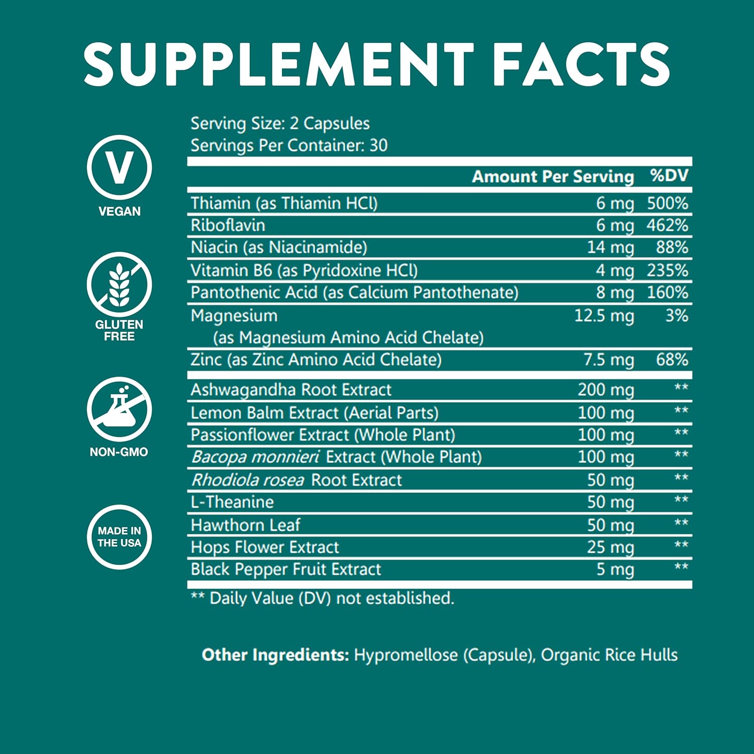 WellPath Zen Stress Relief Supplement + Mood Support | Calm, Stress & Energy Support | Ashwagandha Root, Rhodiola Rosea, L-Theanine, Lemon Balm | Herbal Capsules, 60 Ct - Image 4