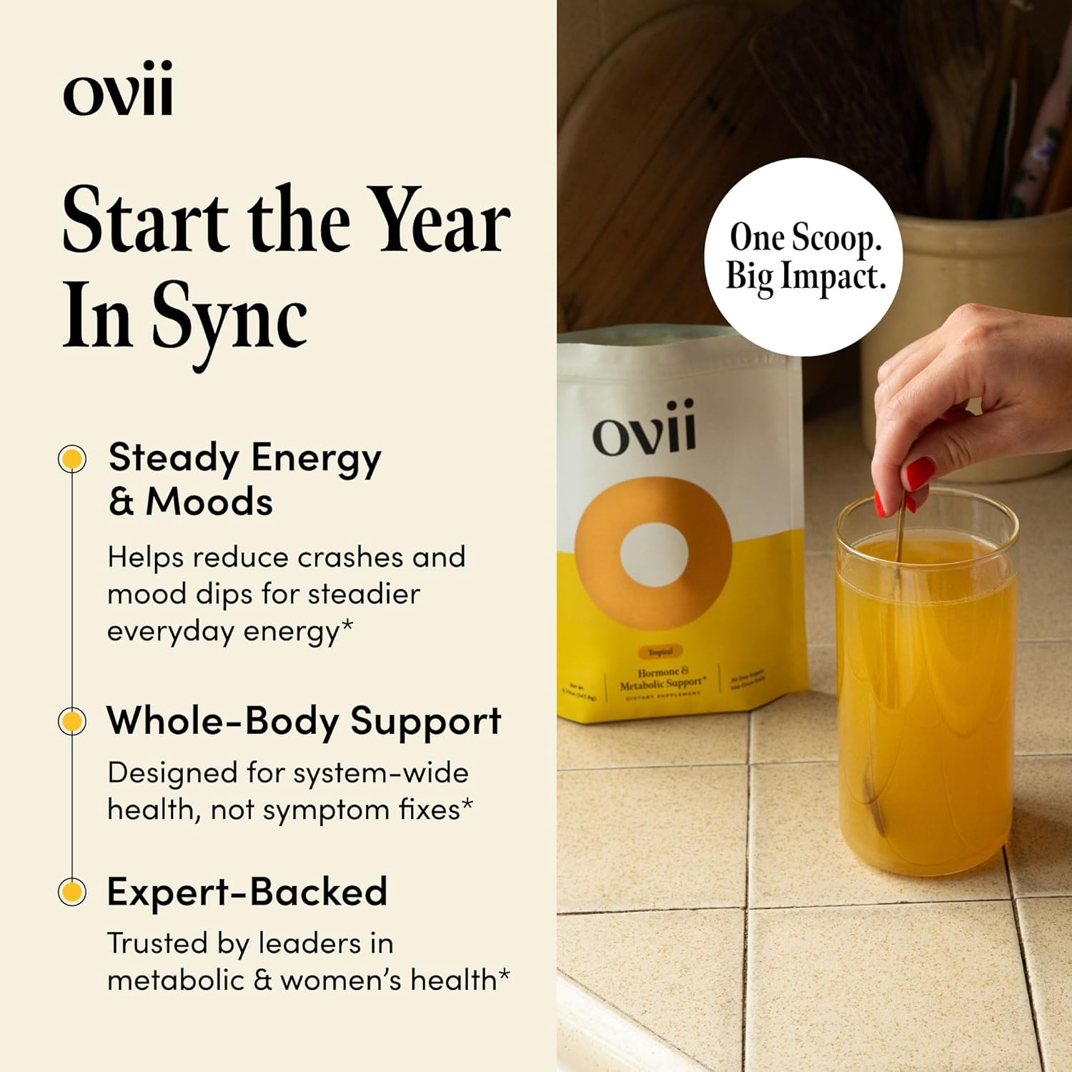 Ovii Metabolic Support for Women – Reducose® White Mulberry with Myo-Inositol & D-Chiro Inositol 40:1 Blend – Daily Wellness, Metabolic Balance & Appetite Control Supplement – 60 Servings, Tropical - Image 2