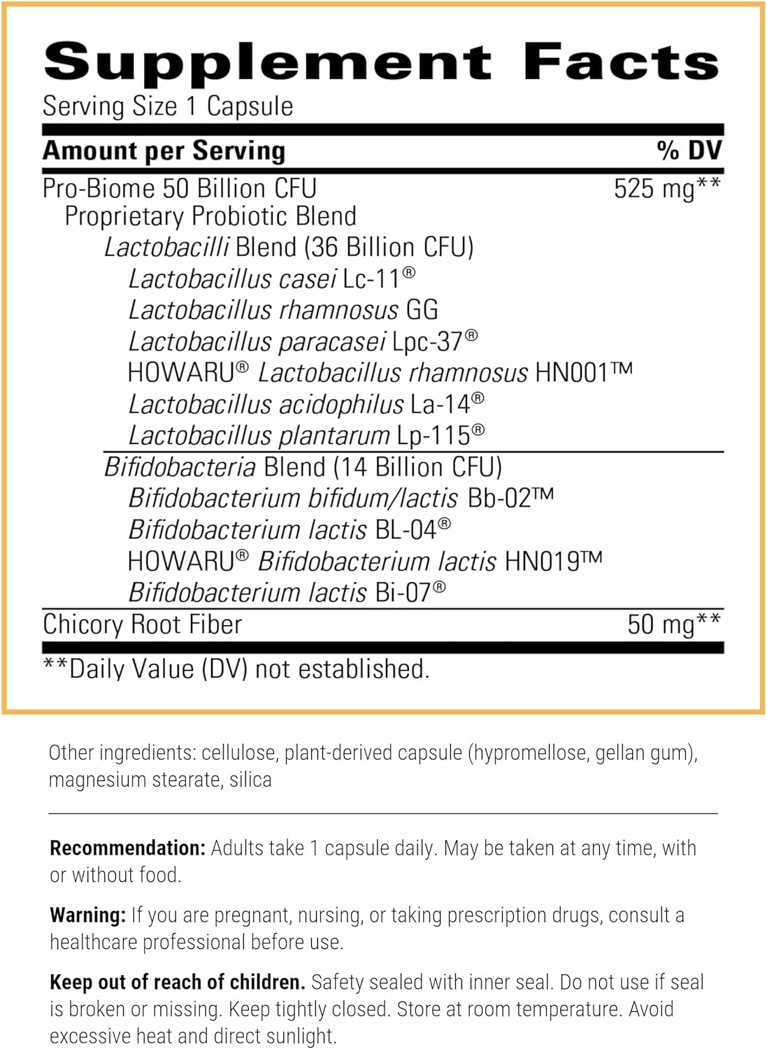Integrative Therapeutics Pro-Biome - Probiotic Blend for Digestive Health & Immune Support* - Daily Probiotic for Gastrointestinal Health* - Dairy-Free & Gluten-Free - 30 Capsules (30 Servings) - Image 2