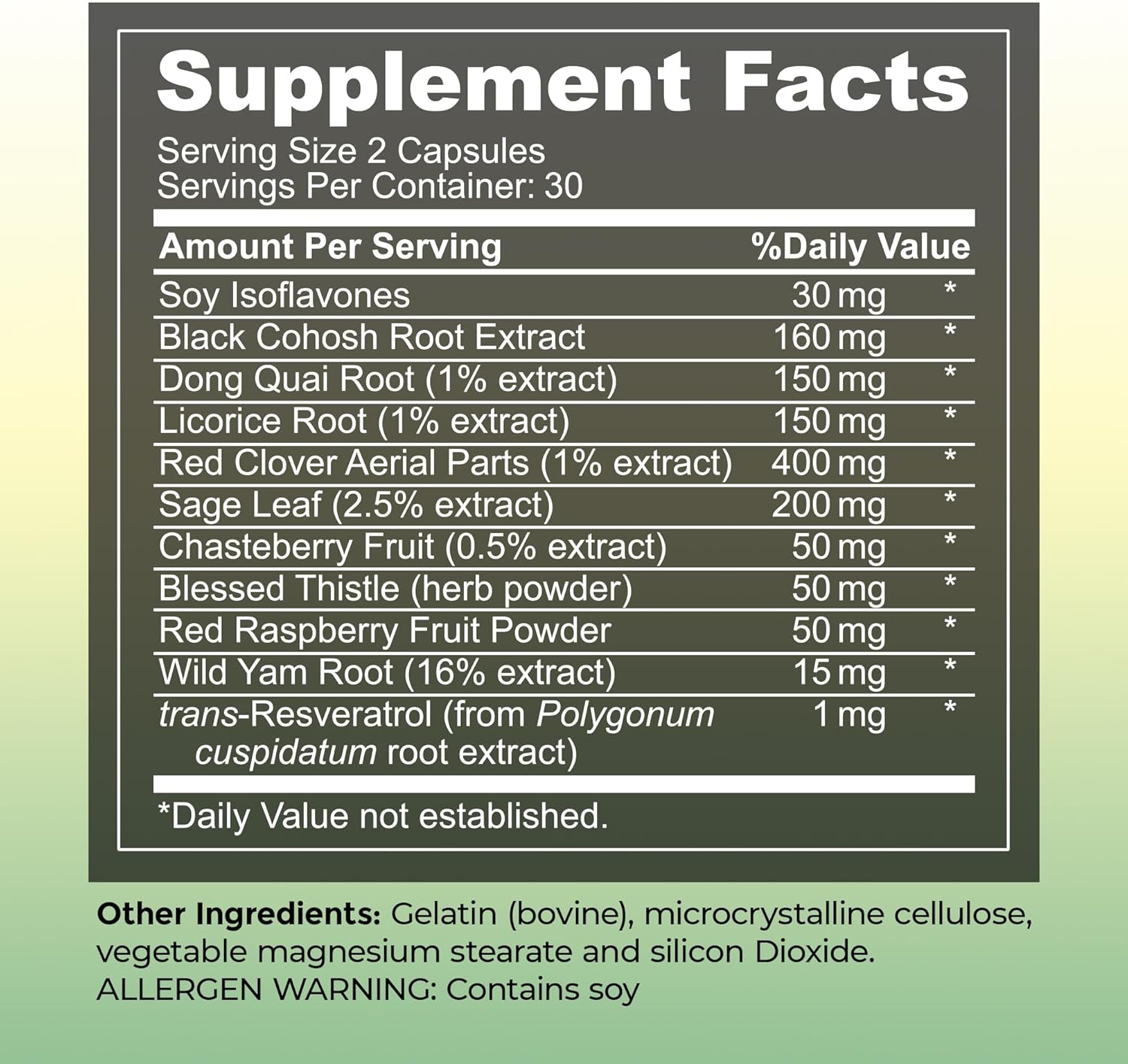 UltaLife Her Harmony Menopause Supplements for Women - Hot Flashes Menopause Relief & Hormone Balance for Women - Contains Black Cohosh, Dong Quai, Red Clover & More - Estrogen Free - 60 Capsules - Image 3