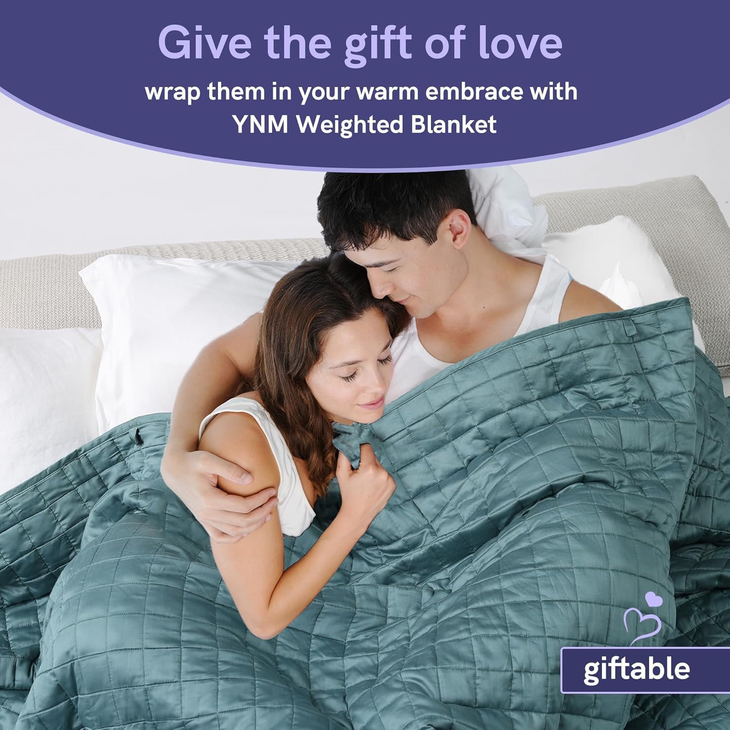 YnM 15lbs Weighted Blanket for Adults, Heavy Bed Throw Blanket with Cooling Glass Beads for All Season Use, Ideal for ~90lbs (48x72 Inches, Twin/Full, Dark Grey) - Image 7