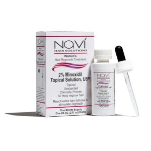 Women's 2% Minoxidil Topical Solution USP, Hair Regrowth Treatment, 1 Month Supply, Unscented, 2 Fluid Ounces