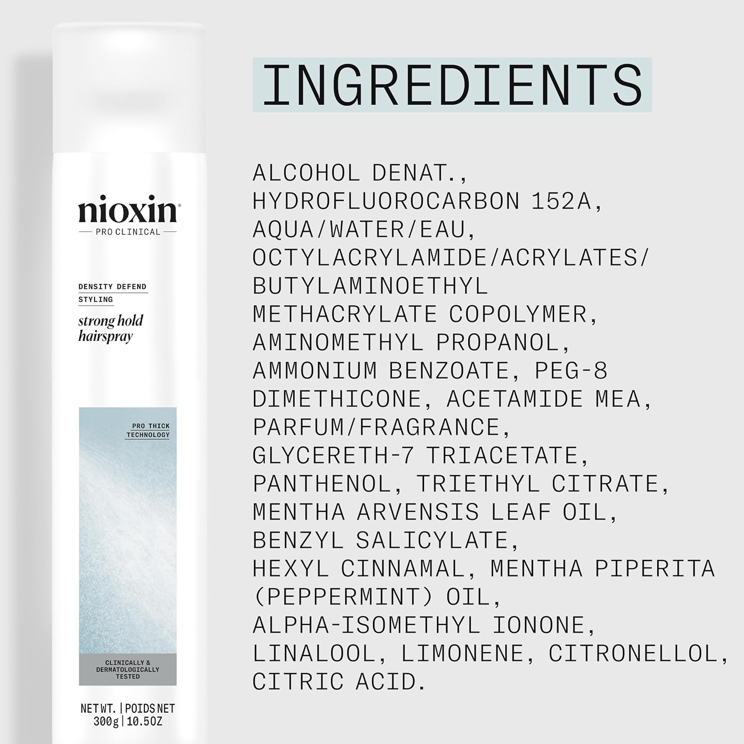 NIOXIN Density Defend Styling Strong Hold Hairspray For Long-Lasting Hairstyles Humidity Resistant 10.6 Fl oz. - Image 7