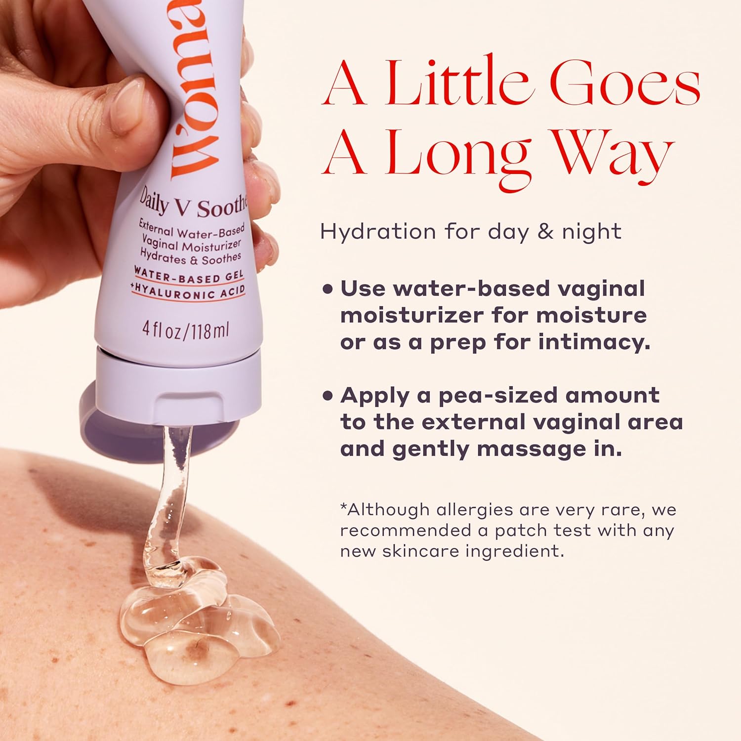 Womaness Daily V Soothe - Vaginal Moisturizer for Vaginal Dryness & Moisture - External Hyaluronic Acid Gel for Vaginal Wetness - Silicone-Free, Estrogen & Hormone-Free Vaginal Health Support - 4oz - Image 3