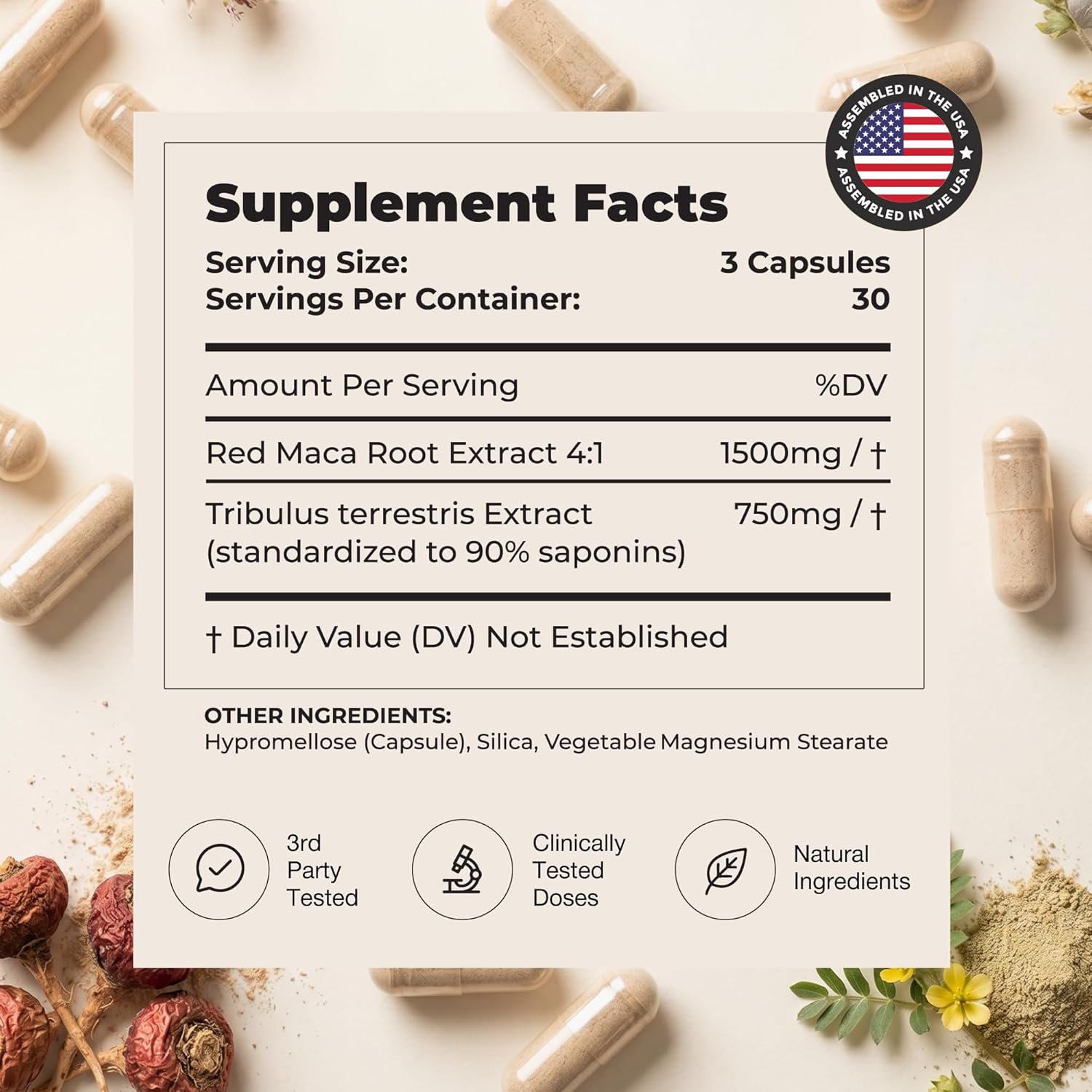 UNALTERED Hormone Balance & Mood Support for Women - Naturally Supports Hormonal Balance & Energy with Tribulus Terrestris & Red Maca Root Extract - Dietary Supplement - 90 Vegan Capsules - Image 8