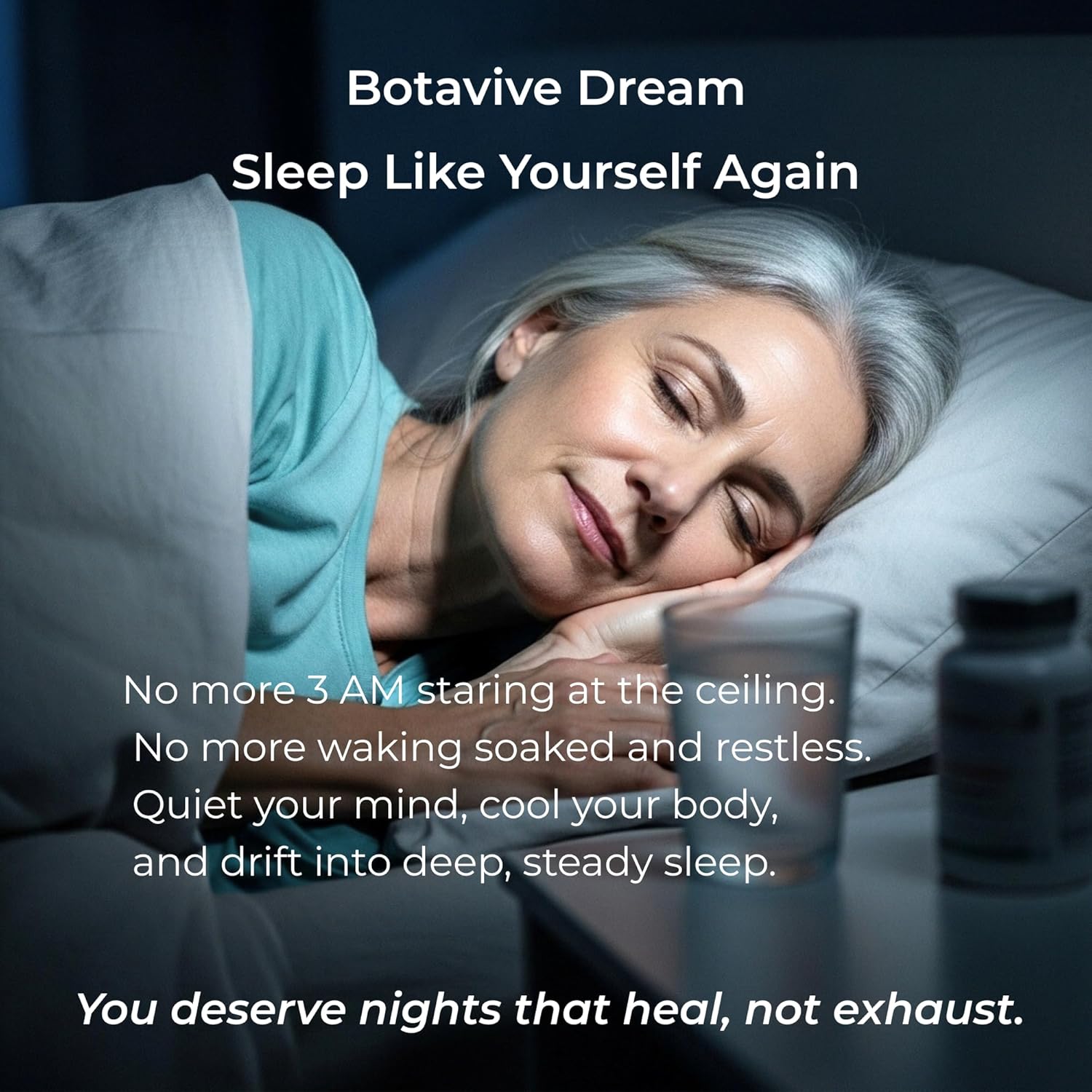 Sleep Aid for Women – Natural Menopause Sleep Support with Melatonin, Magnesium, Valerian & Chamomile – Non-Habit Forming – 60 Capsules – Botavive Dream - Image 5