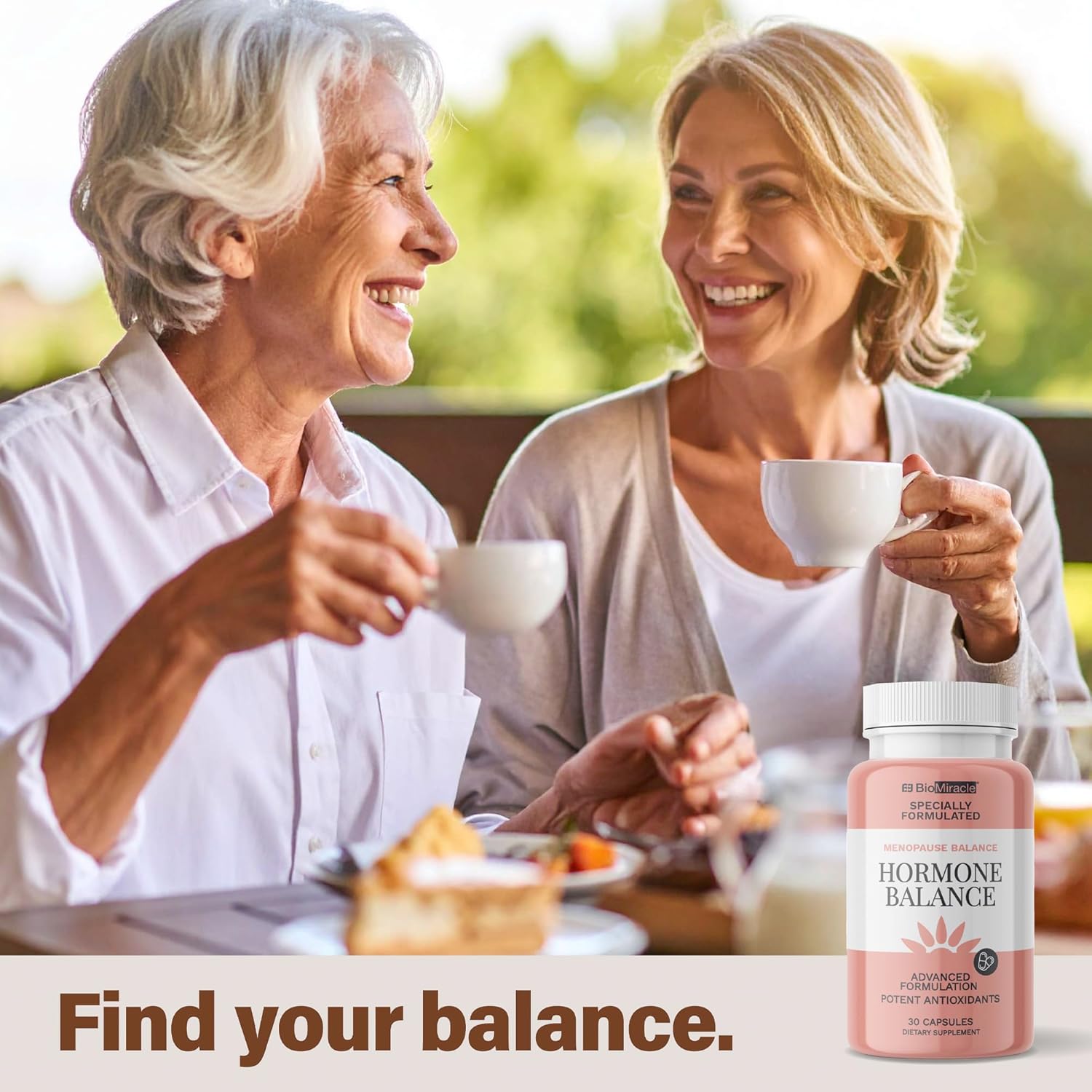 BioMiracle Menopause Balance - Advanced Hormone Support with KSM-66 Ashwagandha, Maca & Wild Yam - Supports Memory, Balance & Brain Health - Potent Antioxidants - 30 Capsules - Image 5