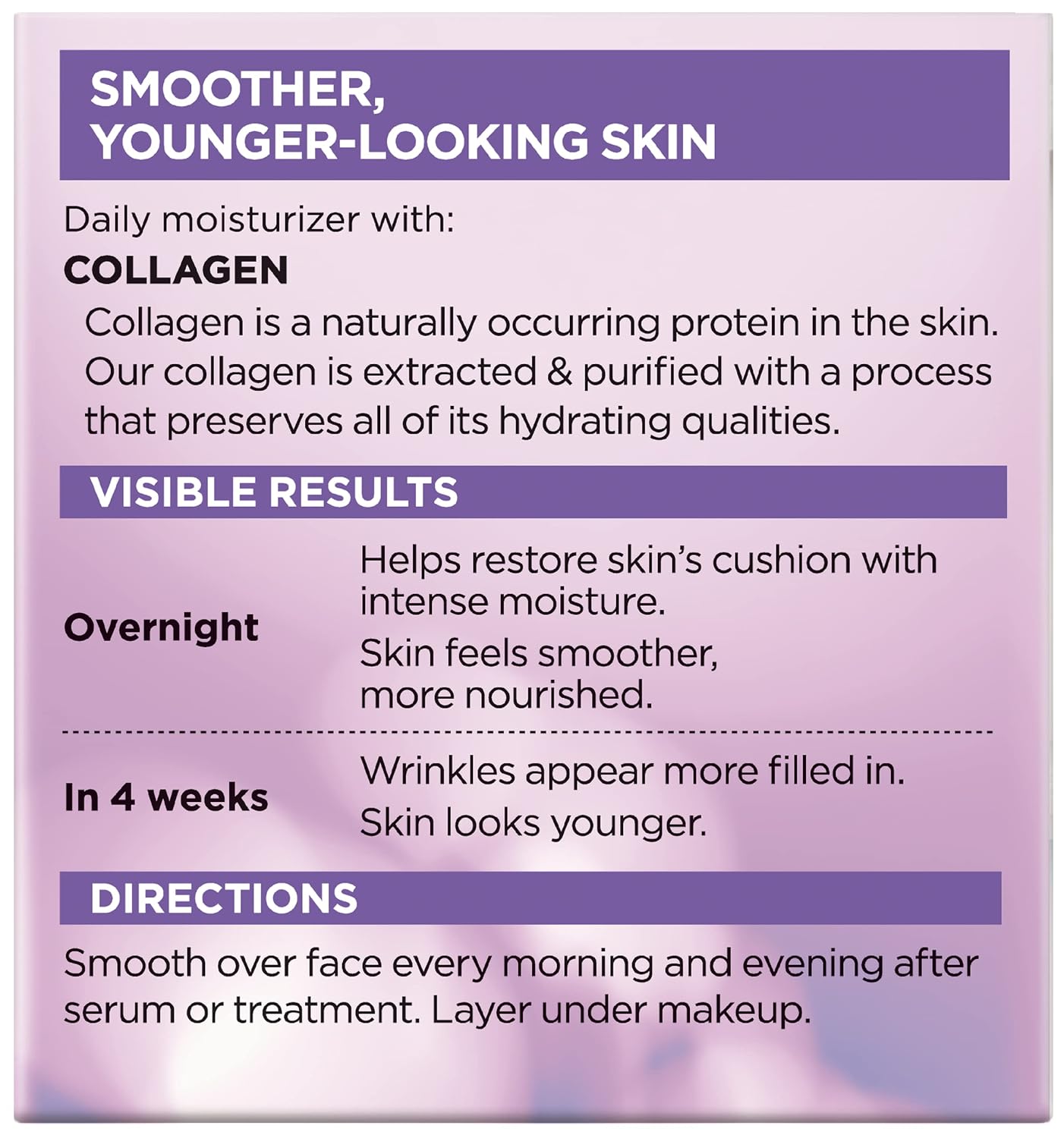 L’Oreal Paris Collagen Daily Face Moisturizer, Anti Aging Face Cream to Reduce Wrinkles and Provide Intense Hydration, 1.7 oz - Image 8