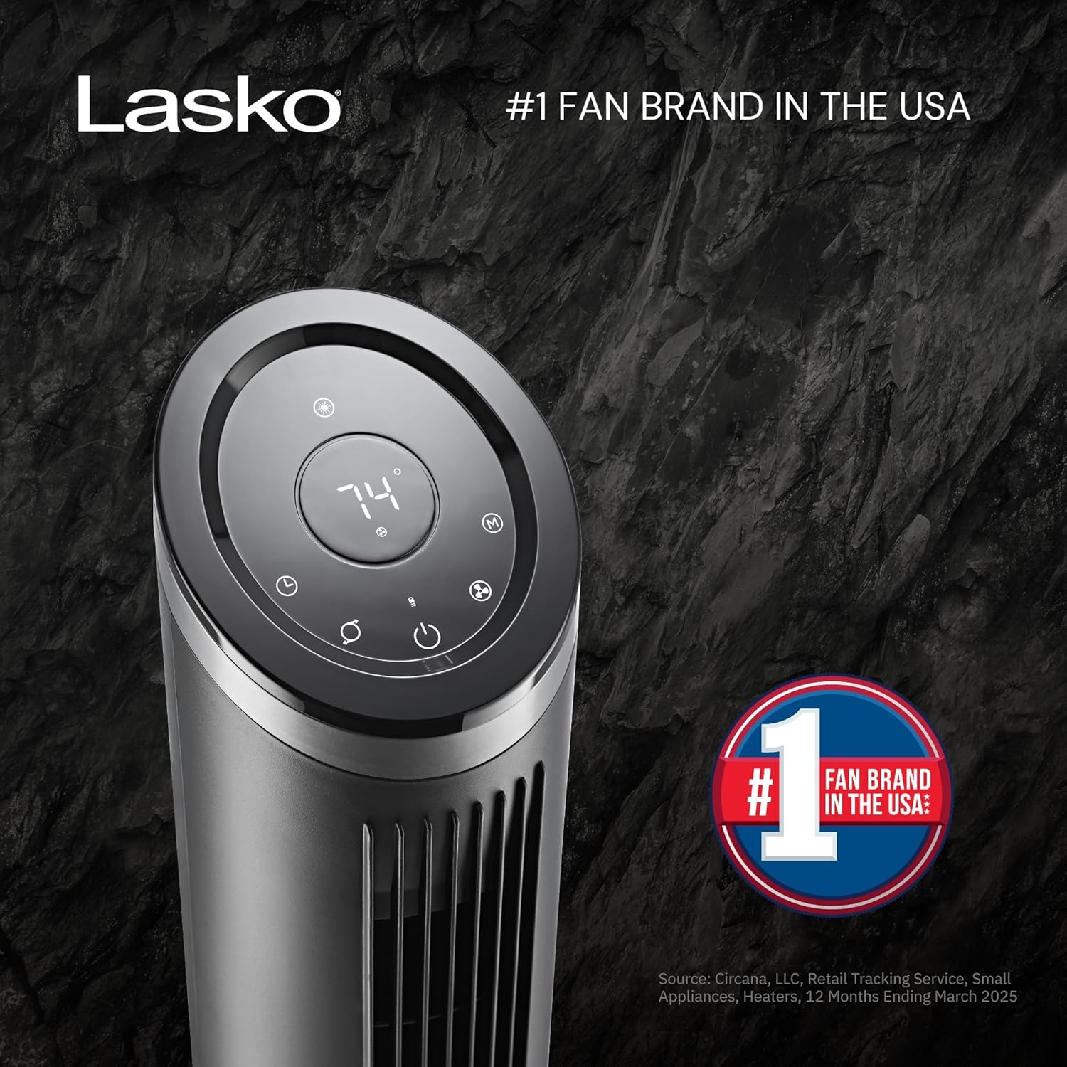 Lasko Apex Tower Fans Oscillating Quiet 42" - 29 ft/s Airflow, 28 dB, 90° Oscillation, 12H Timer, Air Filter for Hair & Dust, Remote, Black, Floor Fans for Home Bedroom, RST200 - Image 2