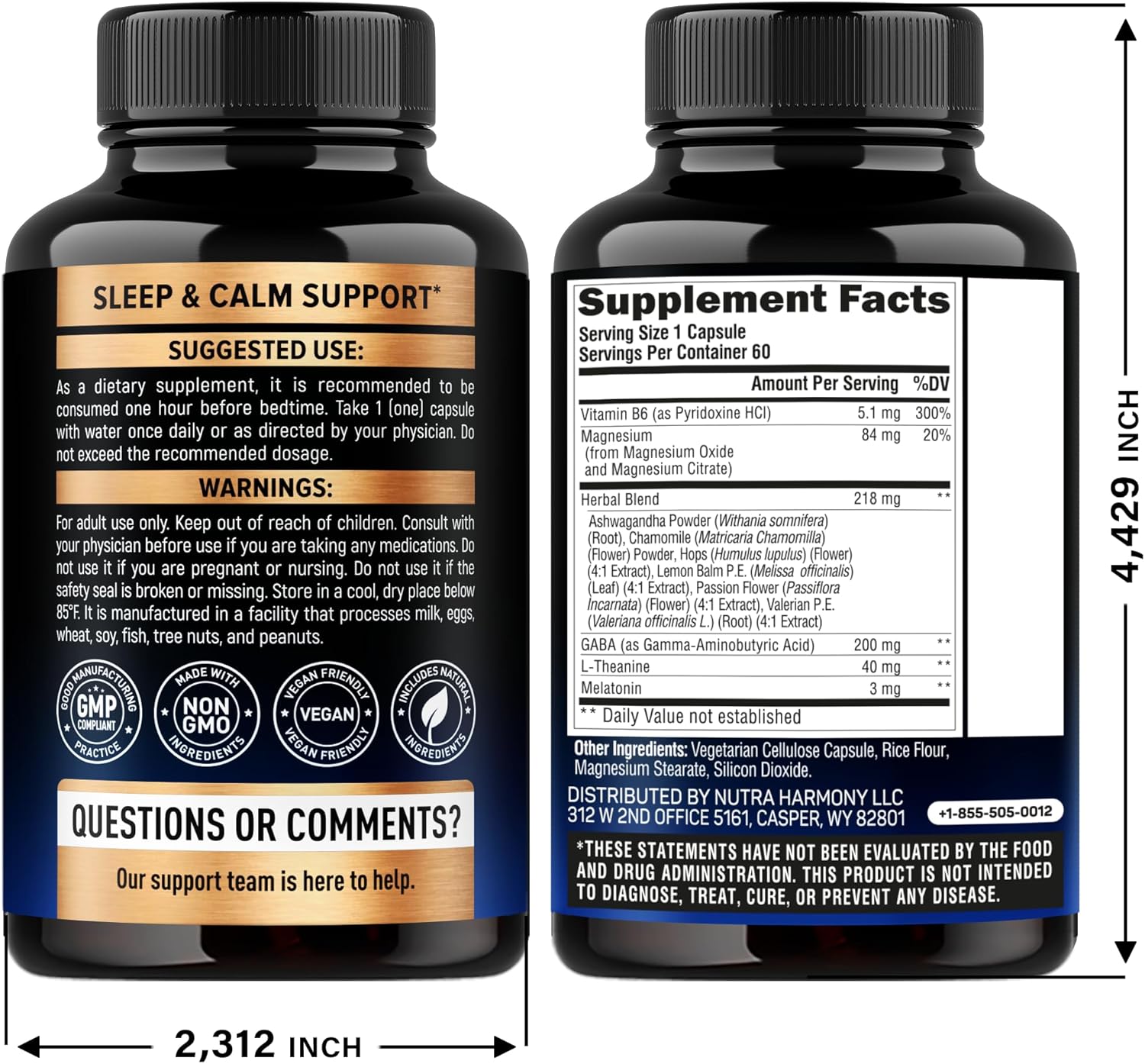 Sleeping Pills for Adults 550mg - Melatonin 3mg | Valerian Root for Sleep | L-Theanine | Magnesium - Natural Sleep Aid Supplement - Non-Habit Forming Rest Support - Made in USA - 1/day, 2 Month Supply - Image 2