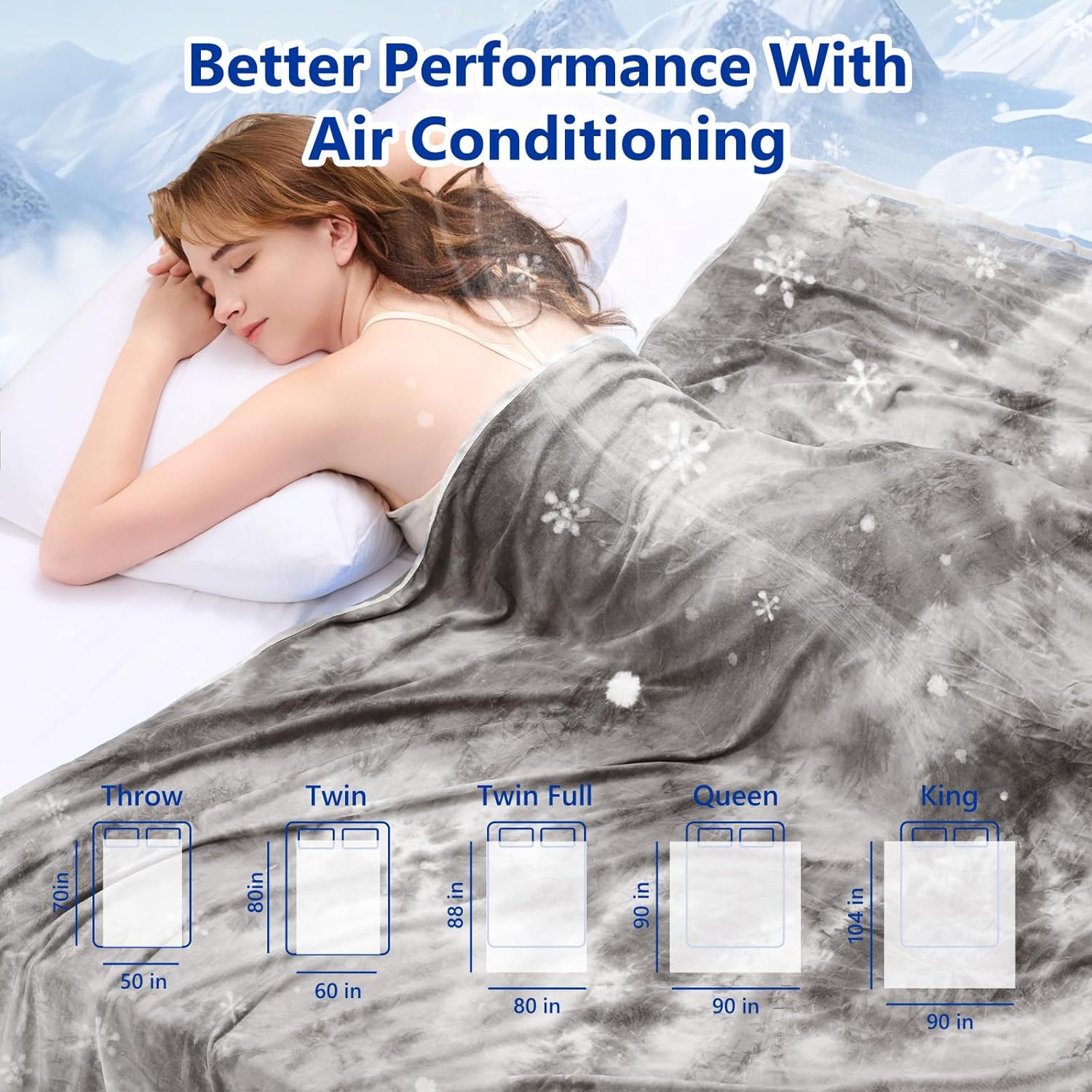 Topcee Cooling Throw Blanket – Lightweight Breathable Blanket for Hot Sleepers & Night Sweats (50"x70") - Image 7