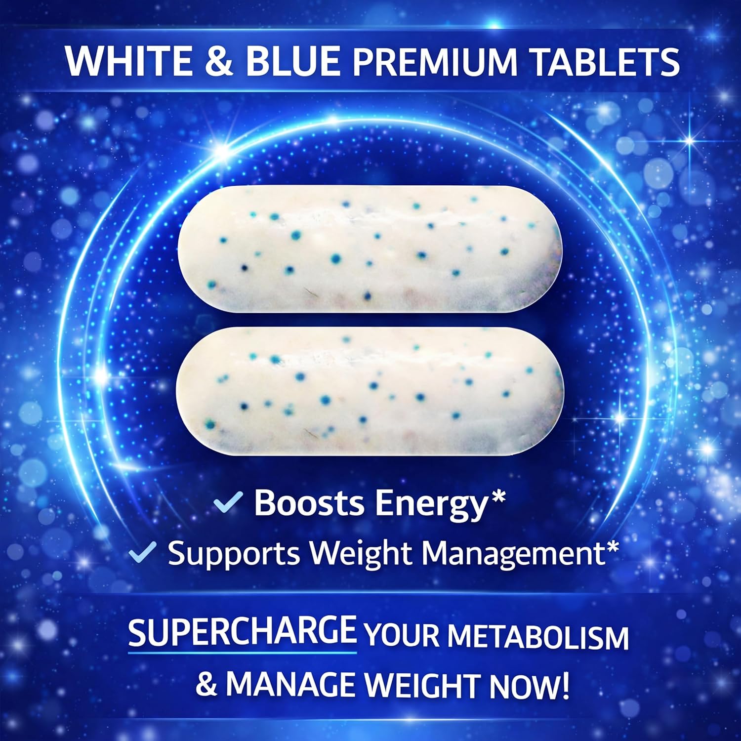 Diet Pills that Work for Weight Management Best Diet Pills + Powerful Energy Boost 120 White Blue Tablets - Image 3