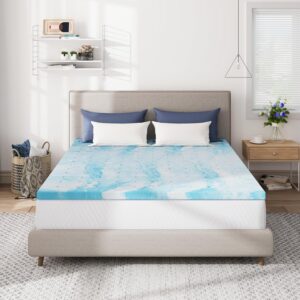 CH Charme House Mattress Topper 3 Inch Queen Size, Gel Infused Memory Foam Bed Topper for Back Pain Relief, Cooling Mattress Pad, CertiPUR-US Certified, 80×60"