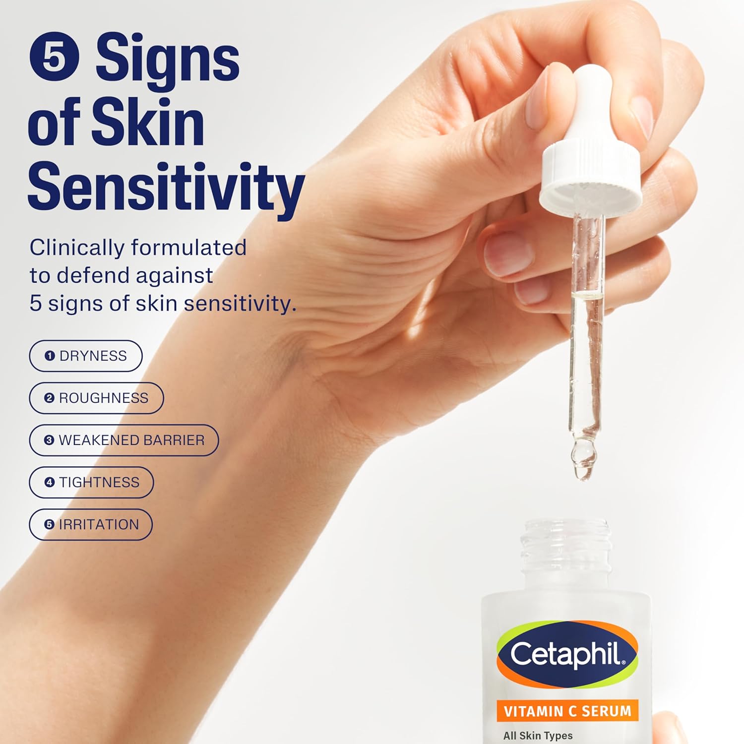 Cetaphil Vitamin C Serum, Visibly Reduces Look of Dark Spots and Hyperpigmentation, Formulated with Niacinamide, Designed for Sensitive Skin, Fragrance Free, Dermatologist Tested, 1oz - Image 10
