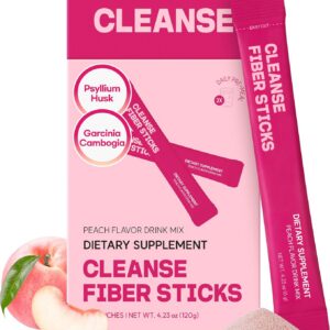 dr.blet Soluble Fiber GLP-1 Friendly 20 Packets on the go to Support Weight Management & Gut Health, Peach Flavor, Korean Beauty with Psyllium Husk Powder Drink Supplement