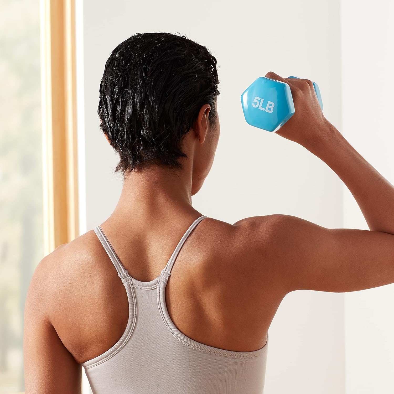 Amazon Basics Vinyl Coated Dumbbell Hand Weights - Image 6