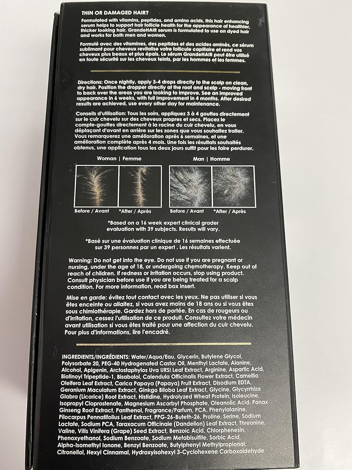 Grande Cosmetics GrandeHAIR Hair Enhancing Serum for Men and Women, Promotes Thickness in Thinning Hair, Safe for Color Treated Hair - Image 7