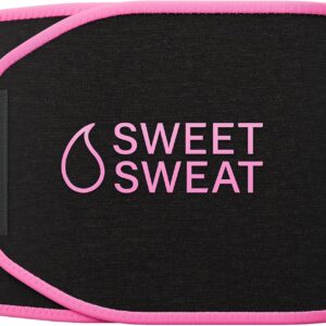 Sports Research Sweet Sweat Waist Trimmer (Core Series) - Premium Sweat Enhancing Fitness Band for Women & Men