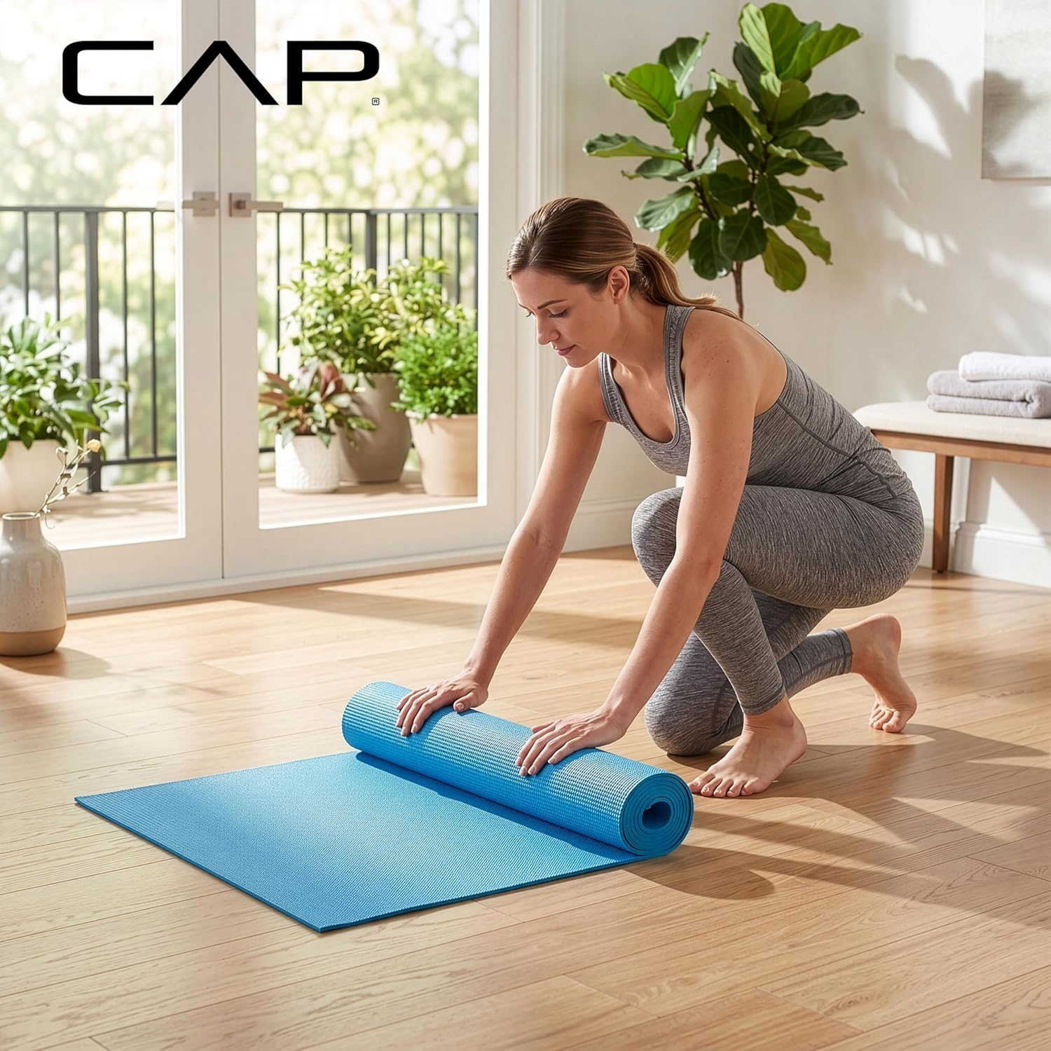 CAP Barbell Non-Slip Yoga & Fitness Mat | Multiple Options - Image 6