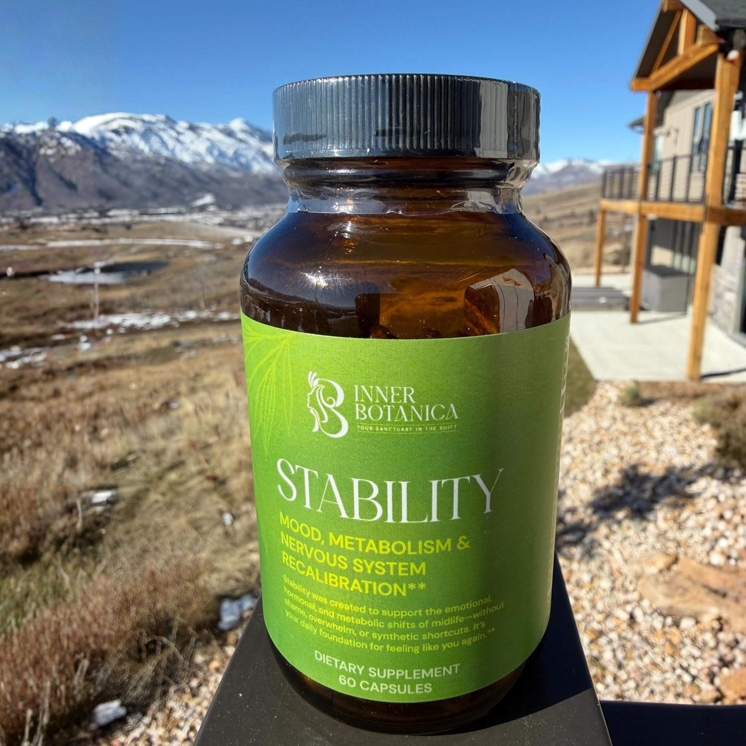 Stability – Perimenopause & Menopause Support Supplement for Women with L-Theanine, Saffron & Maca – Daily Hormone Support & Emotional Balance – Vegan Wellness Formula (60 Capsules) - Image 2