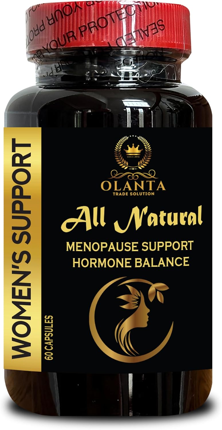 Menopause Supplements for Women - Black Cohosh Organic, Symptom Menopause Supplement for Women, Menopause Relief & Night Sweats - 1 Bottle 60 Capsules