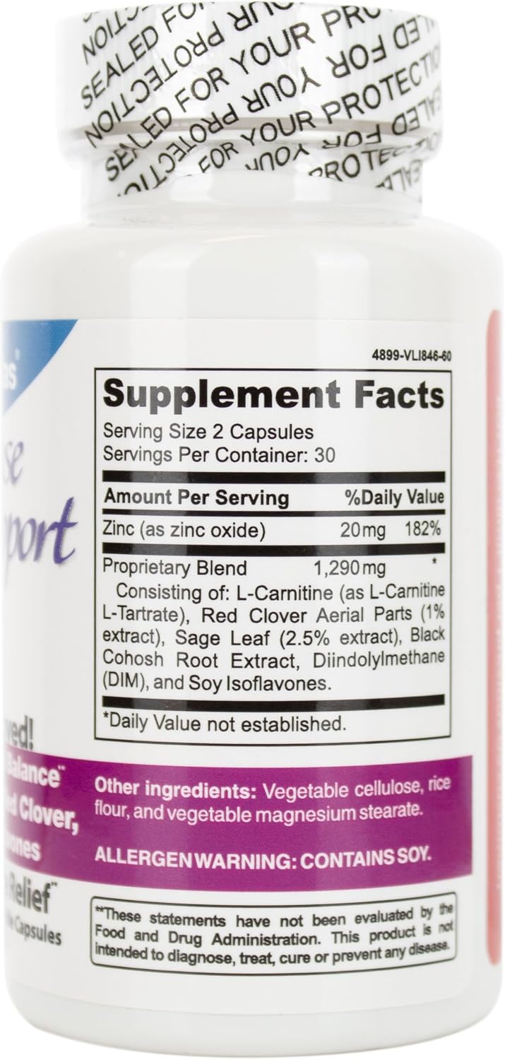 DrFormulas Menopause Supplement for Hot Flashes, Night Sweats, and Mood Swings Relief with DIM, Dong Quai, Black Cohosh, 60 Count - Image 2